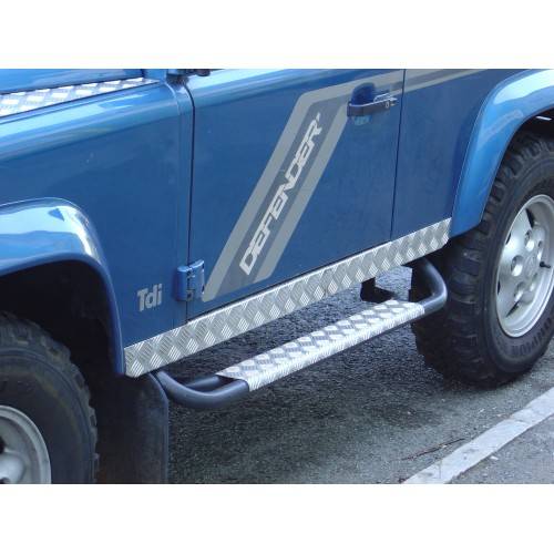 Chequer Plate Sills Kit 90 and SWB Series 2/3 Per Pair 2mm