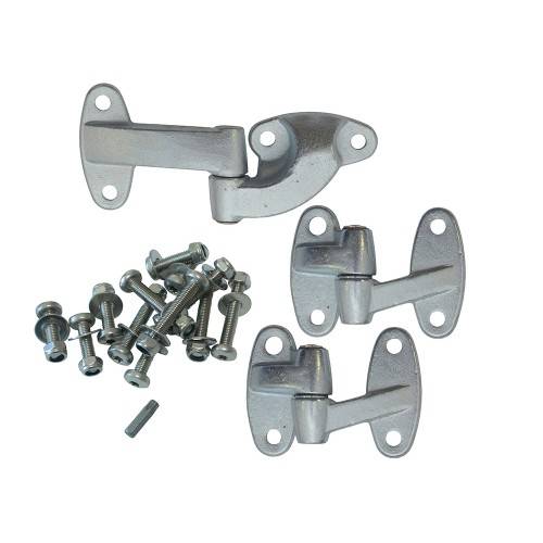 DA1240SS - Defender Puma Rear End Door Hinge Kit - Stainless Steel Fixings