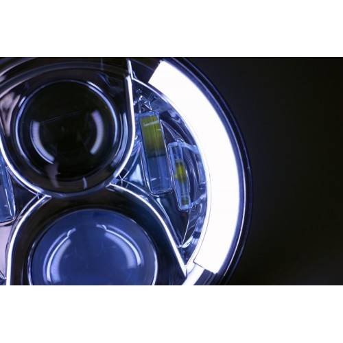 7" Black Cree Led Headlights with Angel Eyes Drl for Off Road Use