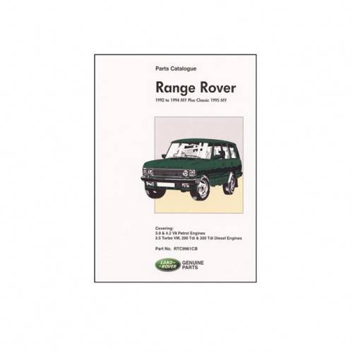 Range rover store classic parts catalogue