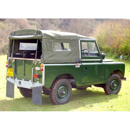 331113AG - 88 Inch Land Rover Series Full Hood with Side Windows Khaki ...