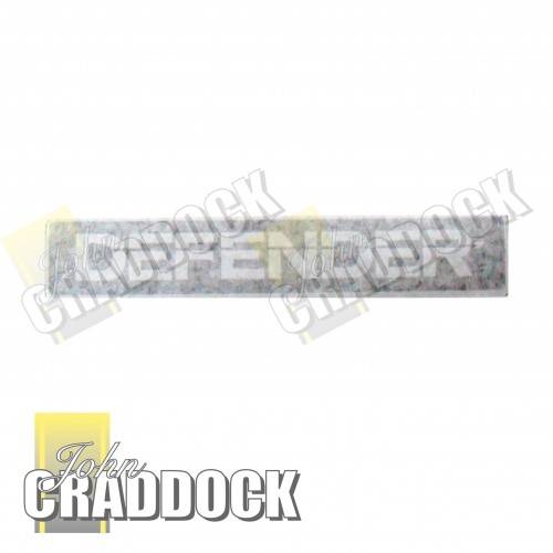 Bonnet Decal Defender Silver on Black 1991-2006