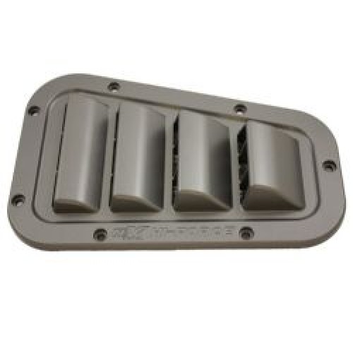 BA5903 - Air Intake Grill Hi-force Lrx Type in Brunei Silver Plastic High Impact 1 Pair