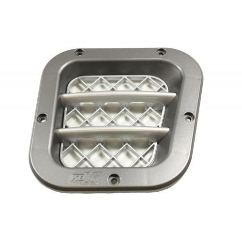 BA5923 - Sport Side Intake Premium Brunei Silver RH Only with Silver Fins and Mesh
