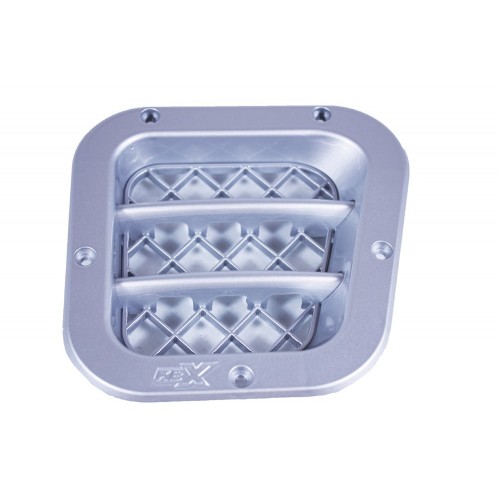 BA5925 - Sport Side Intake Premium Zambezi Silver RH Only with Silver Fins and Mesh