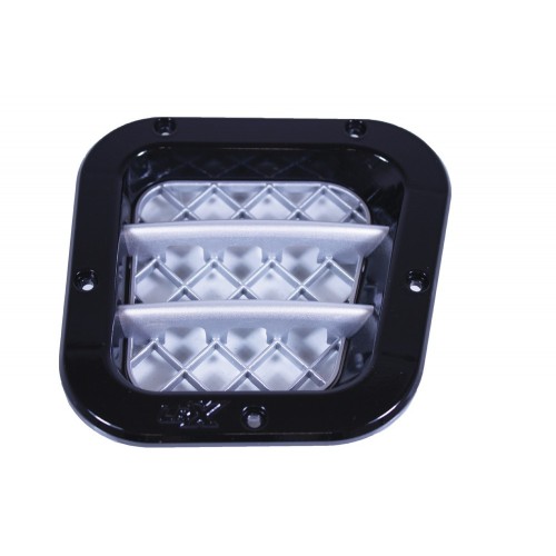 BA5927 - Sport Side Intake Premium Java Black RH Only with Silver Fins and Mesh