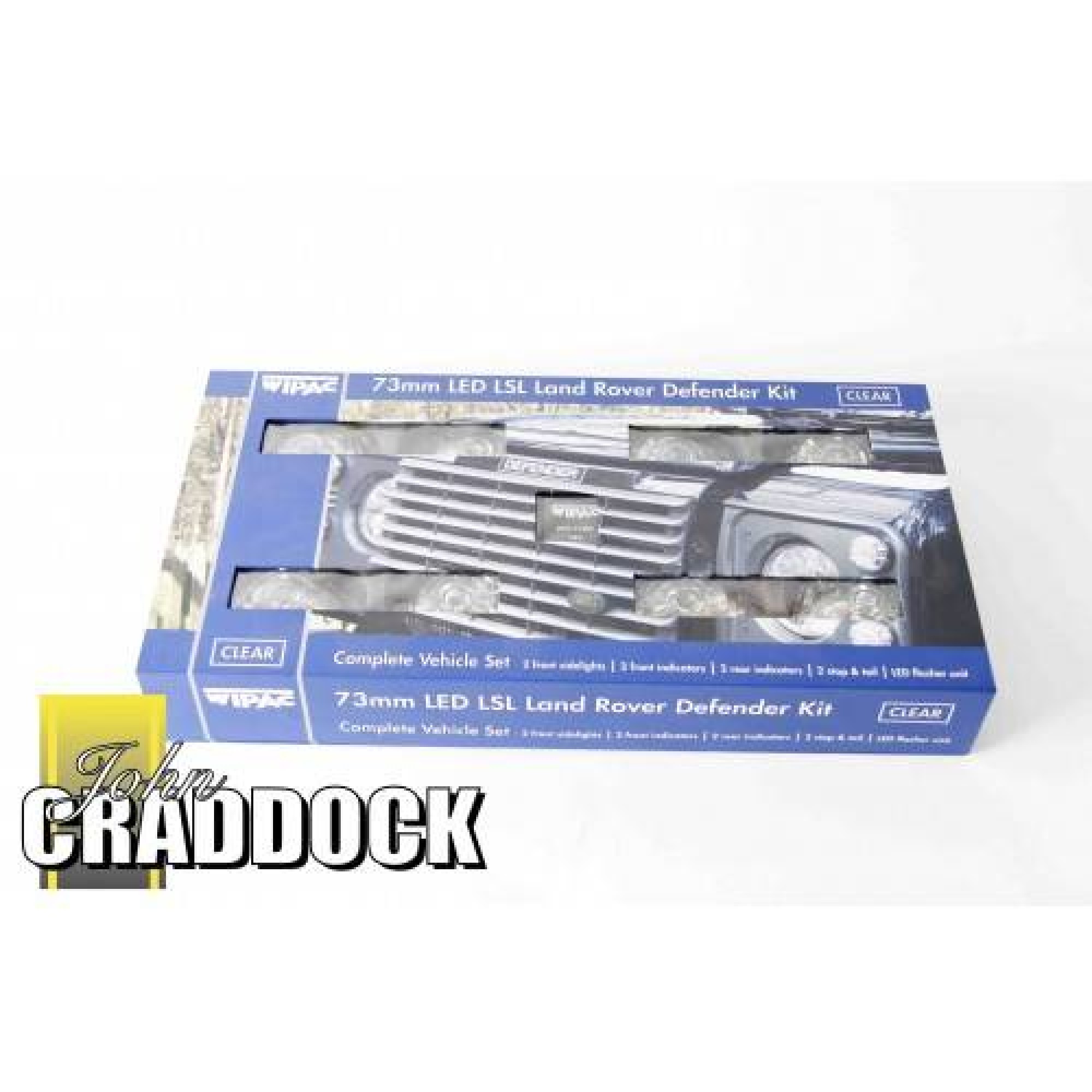 7" Black Cree Led Headlights with Drl & Clear Led Light Kit