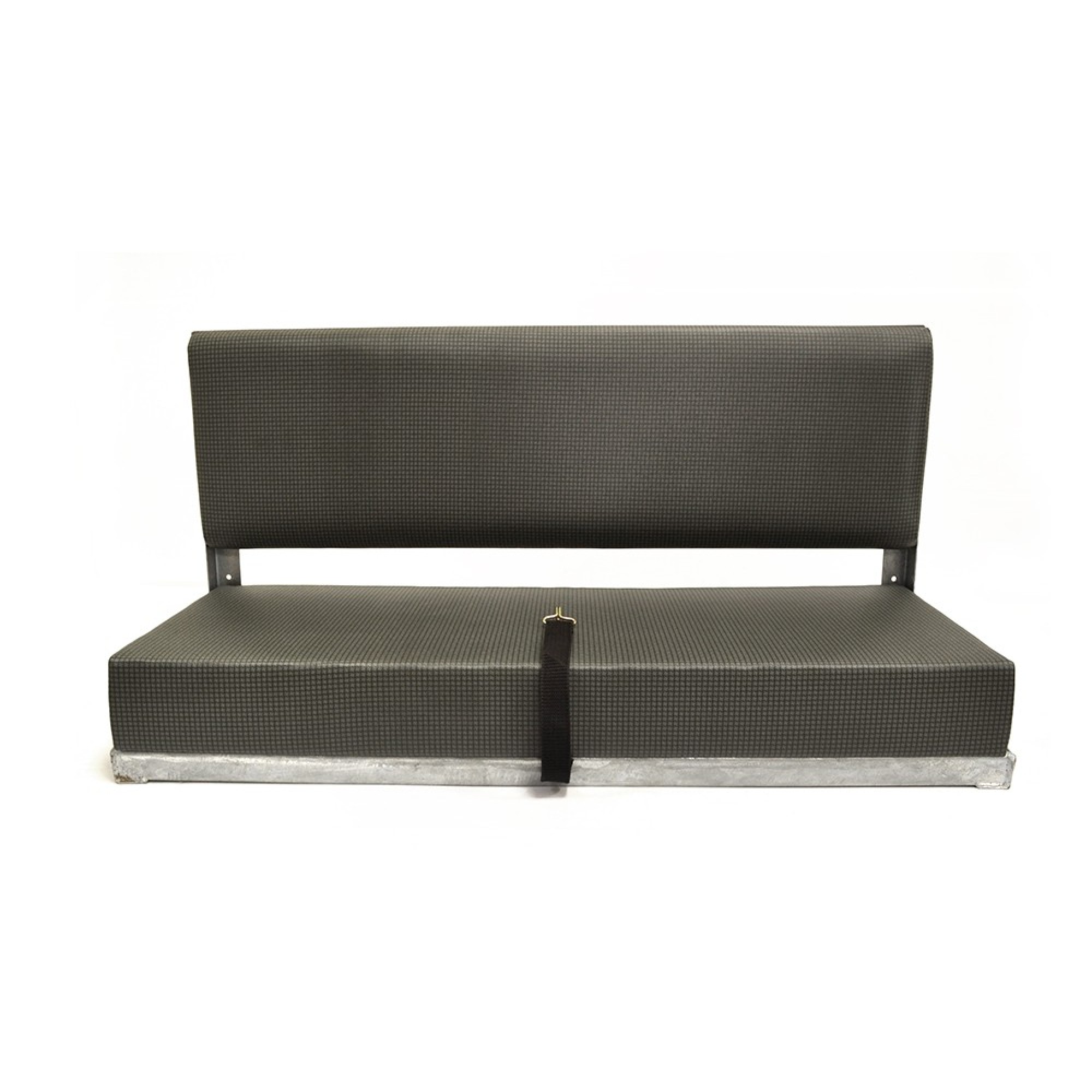 2 Man Bench Complete Galvanised - Check Vinyl 2 Man Bench Complete Galvanised - Check Vinyl