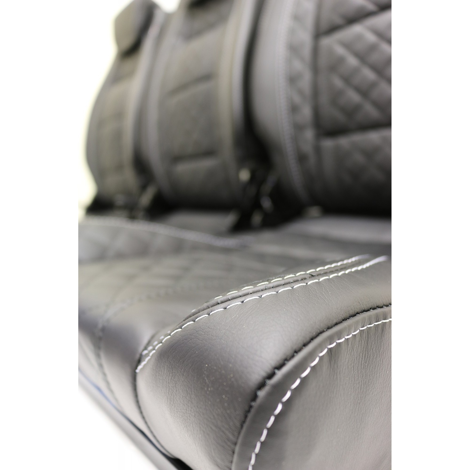 Premium High Back 2ND Row Seat - Full Seat Set - Bespoke Lea