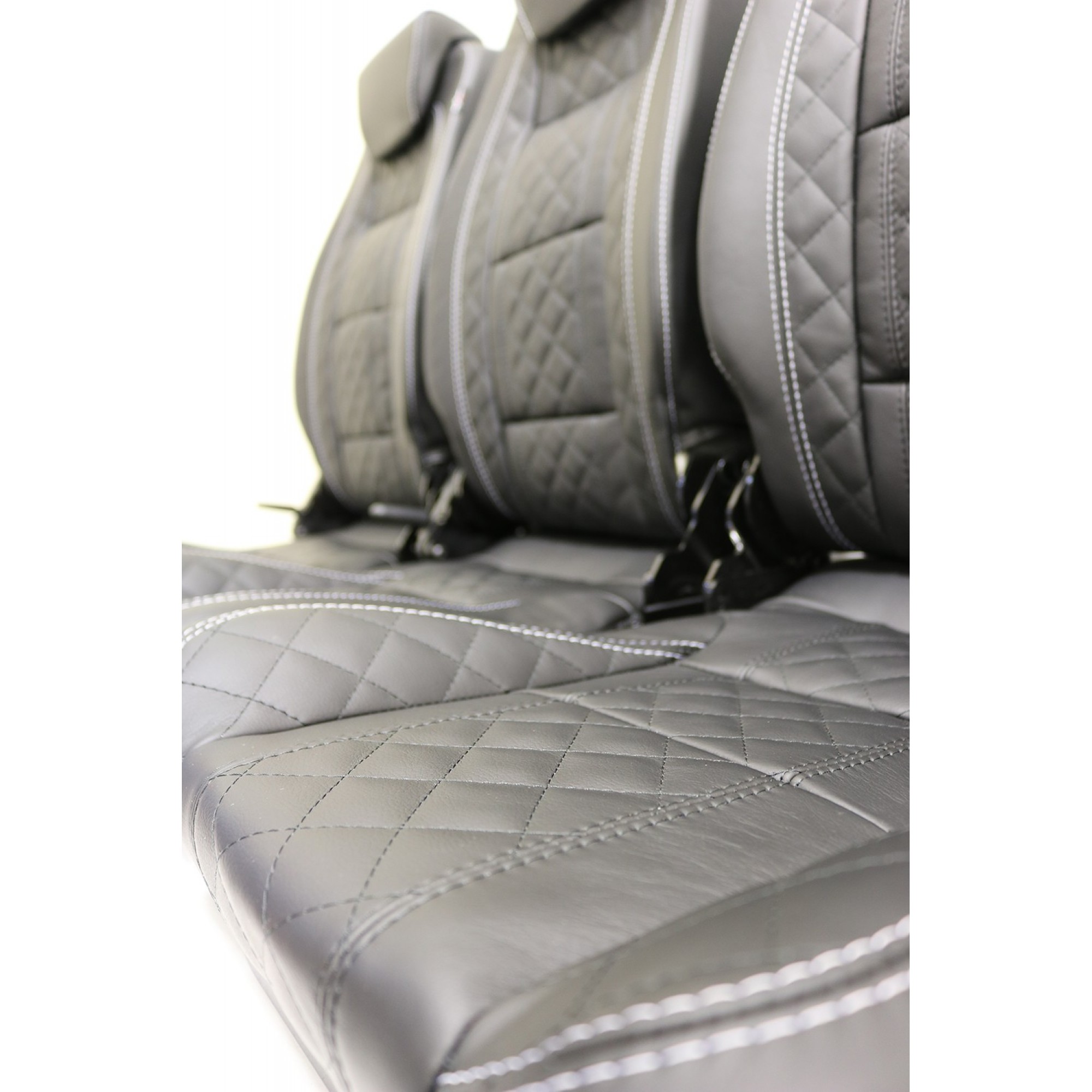 Premium High Back 2ND Row Seat - Full Seat Set - Bespoke Lea