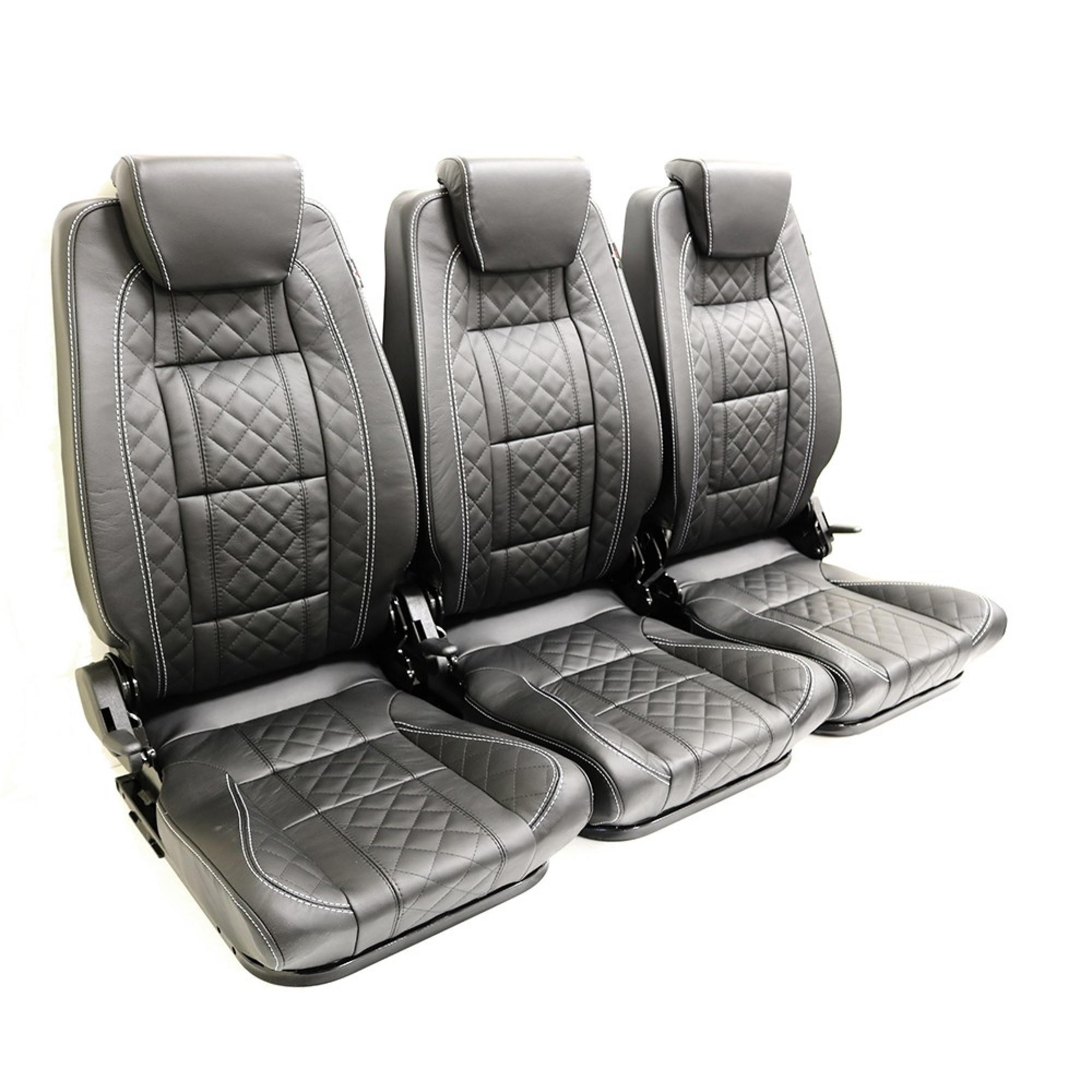 Premium High Back 2ND Row Seat - Full Seat Set - Bespoke Lea