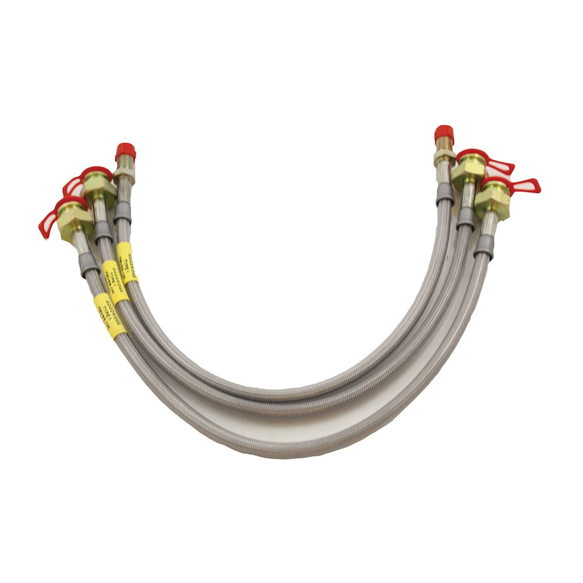 BA214A - Brake Hose Kit S/S Braided Discovery 1994> Non Abs