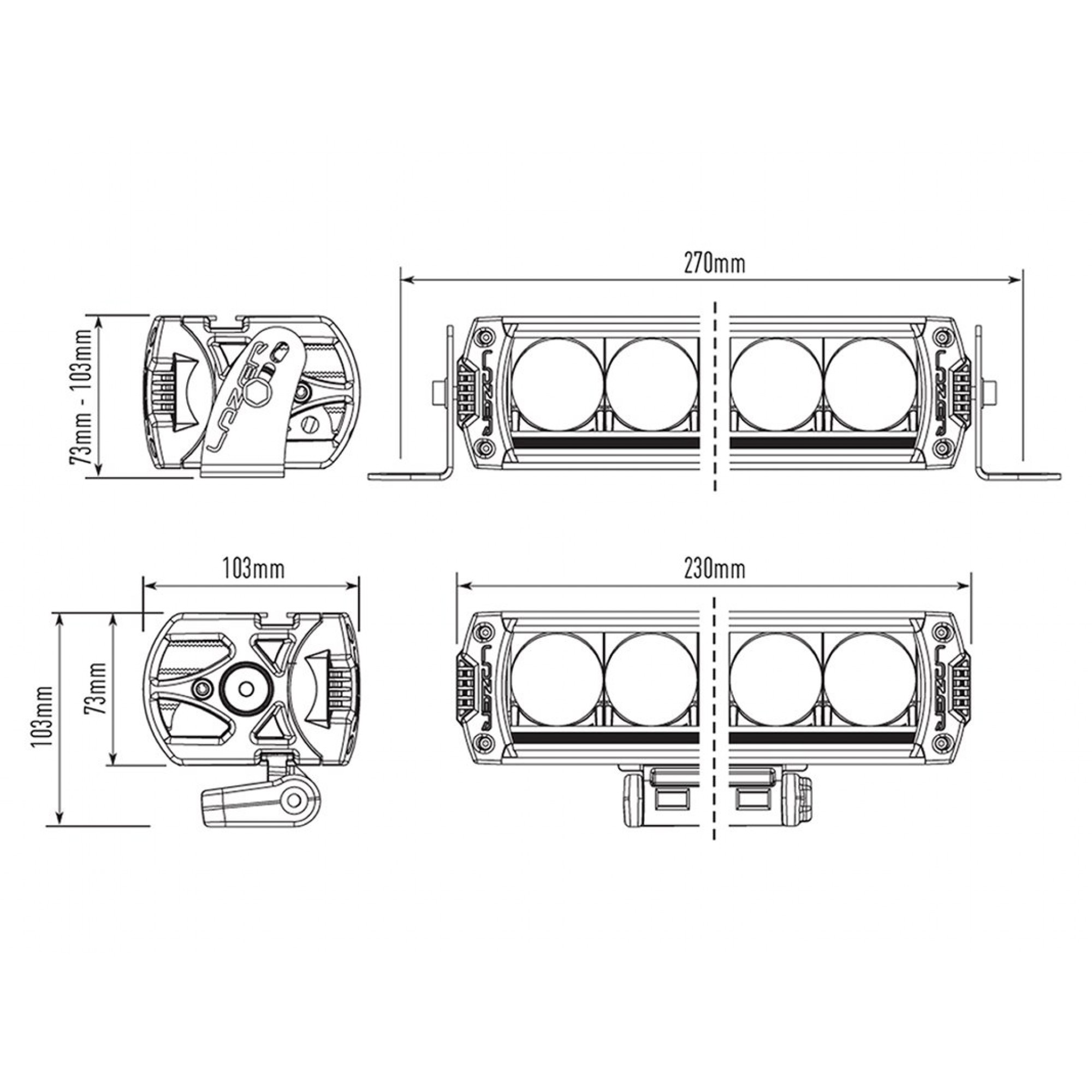 Lazer Triple-r 4 Led Light Bar