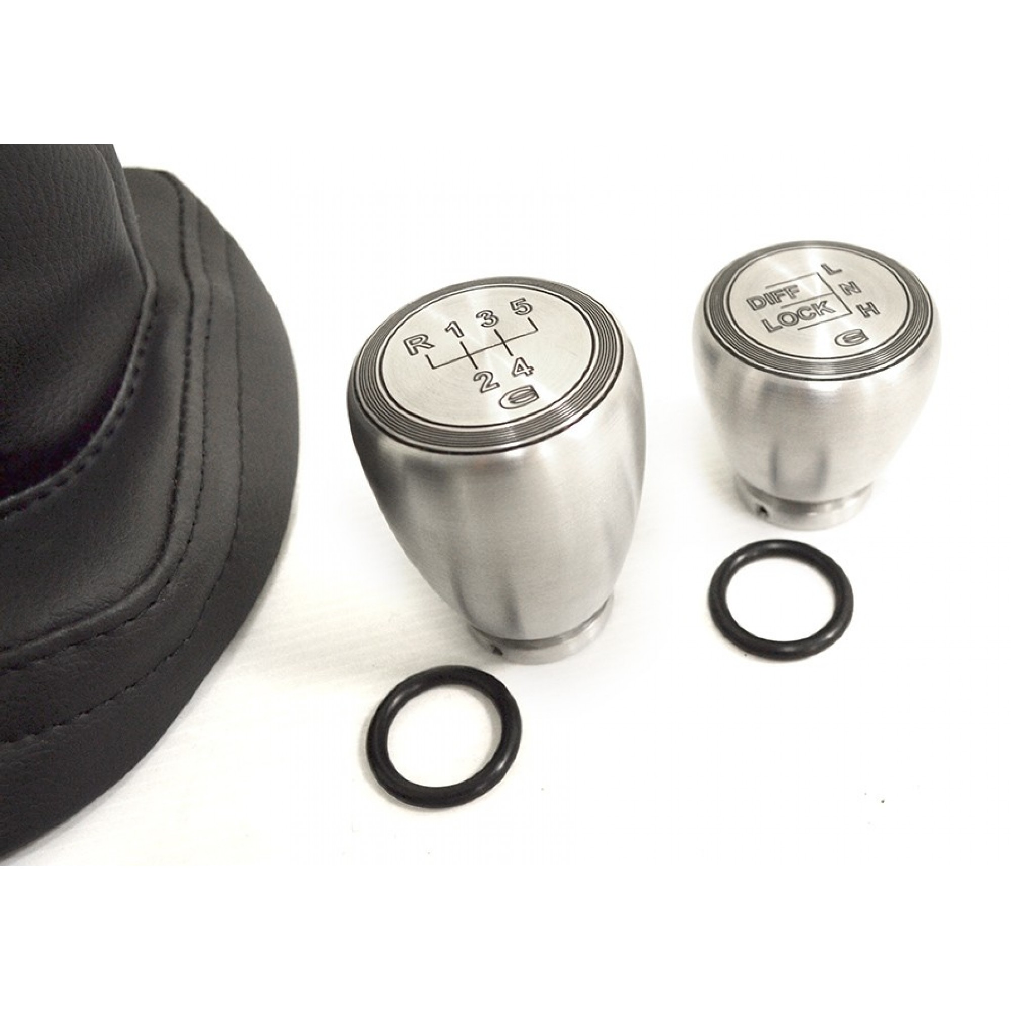 Alloy Premium Gear Shift & Gaiter Kit - LT77 - Black Stitch