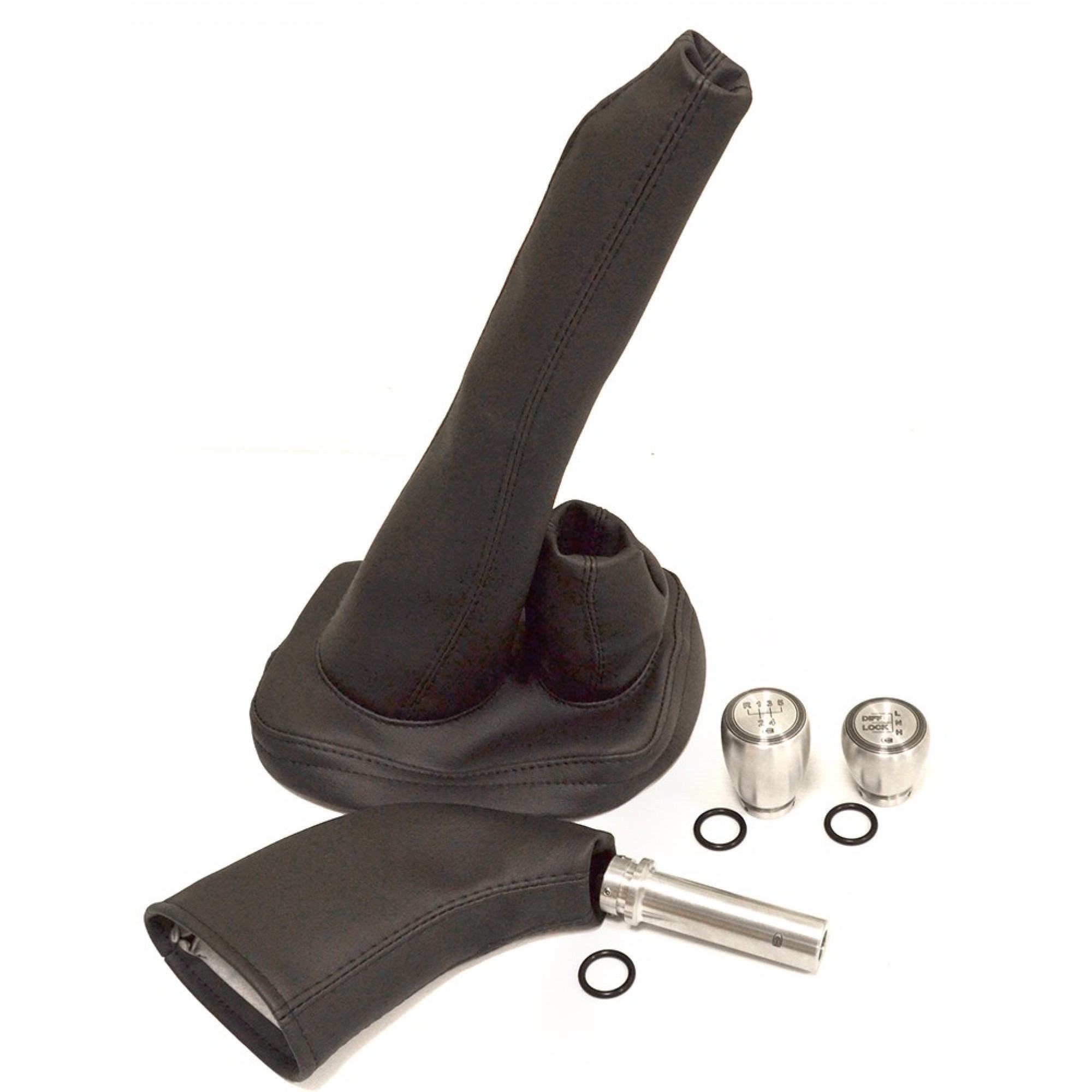 Alloy Premium Gear Shift & Gaiter Kit - LT77 - Black Stitch