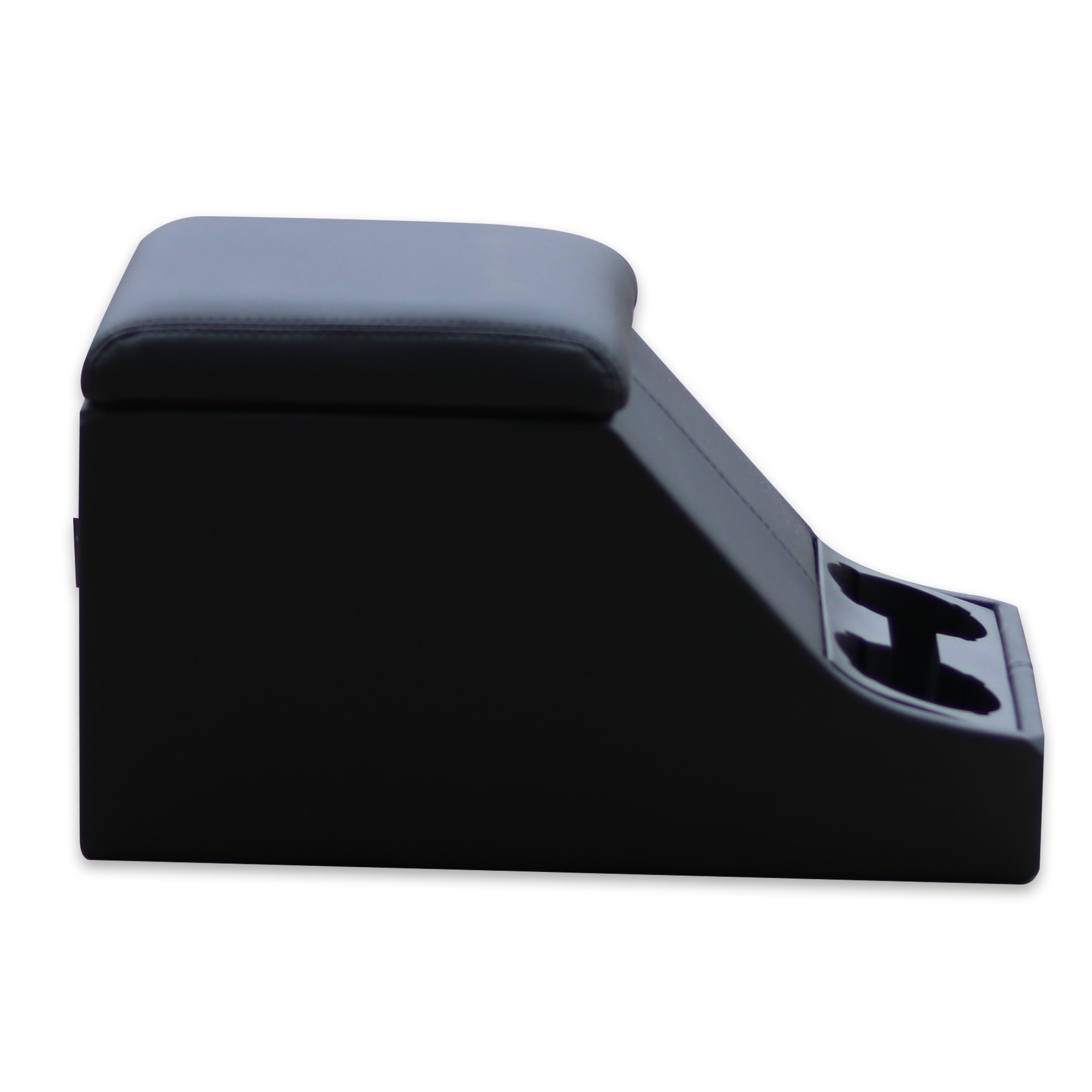 Premium Cubby Box - Half Leather Lid - White Stitching