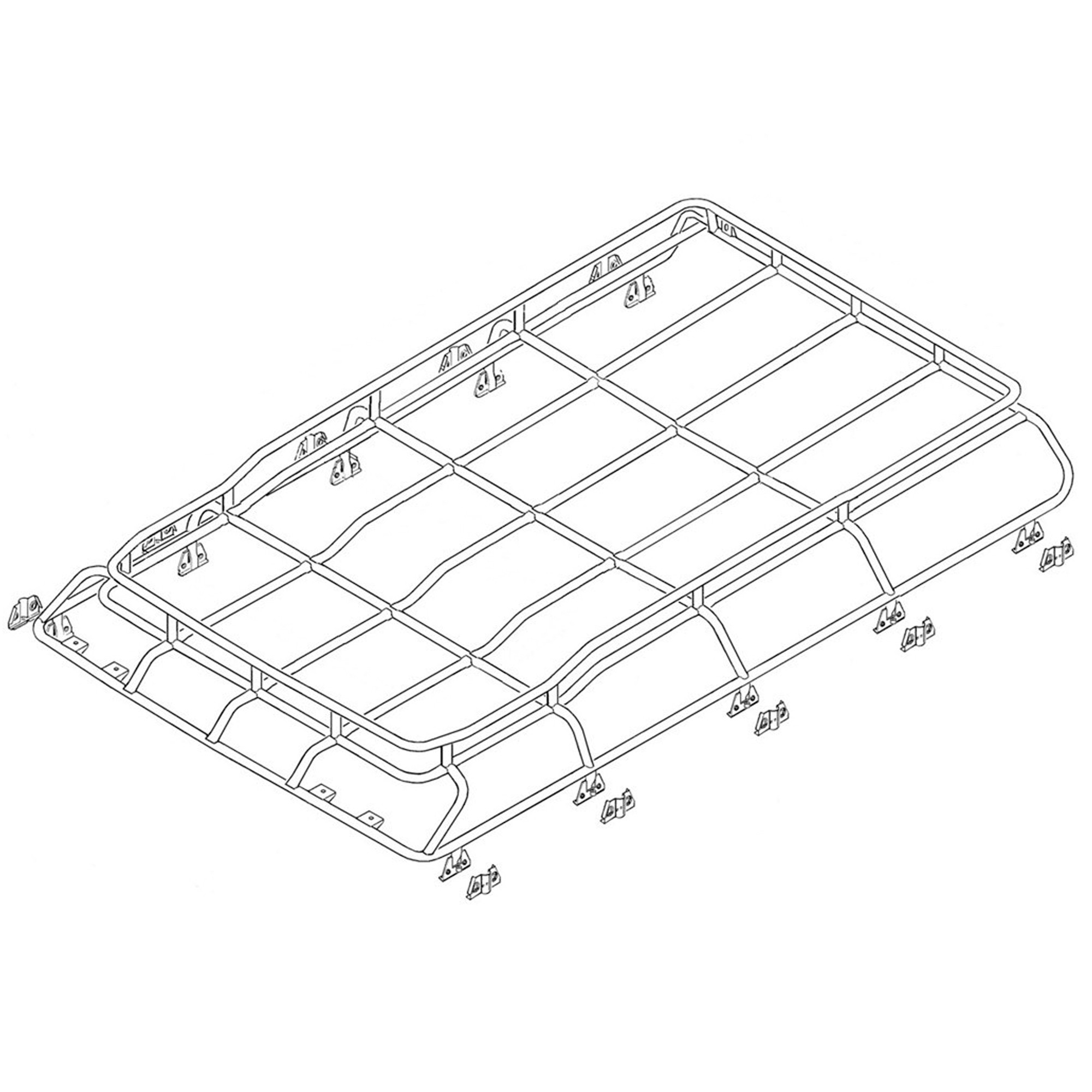 Expedition Roof Rack 90 - Safety Devices 1.9M x 1.2M 30KGS