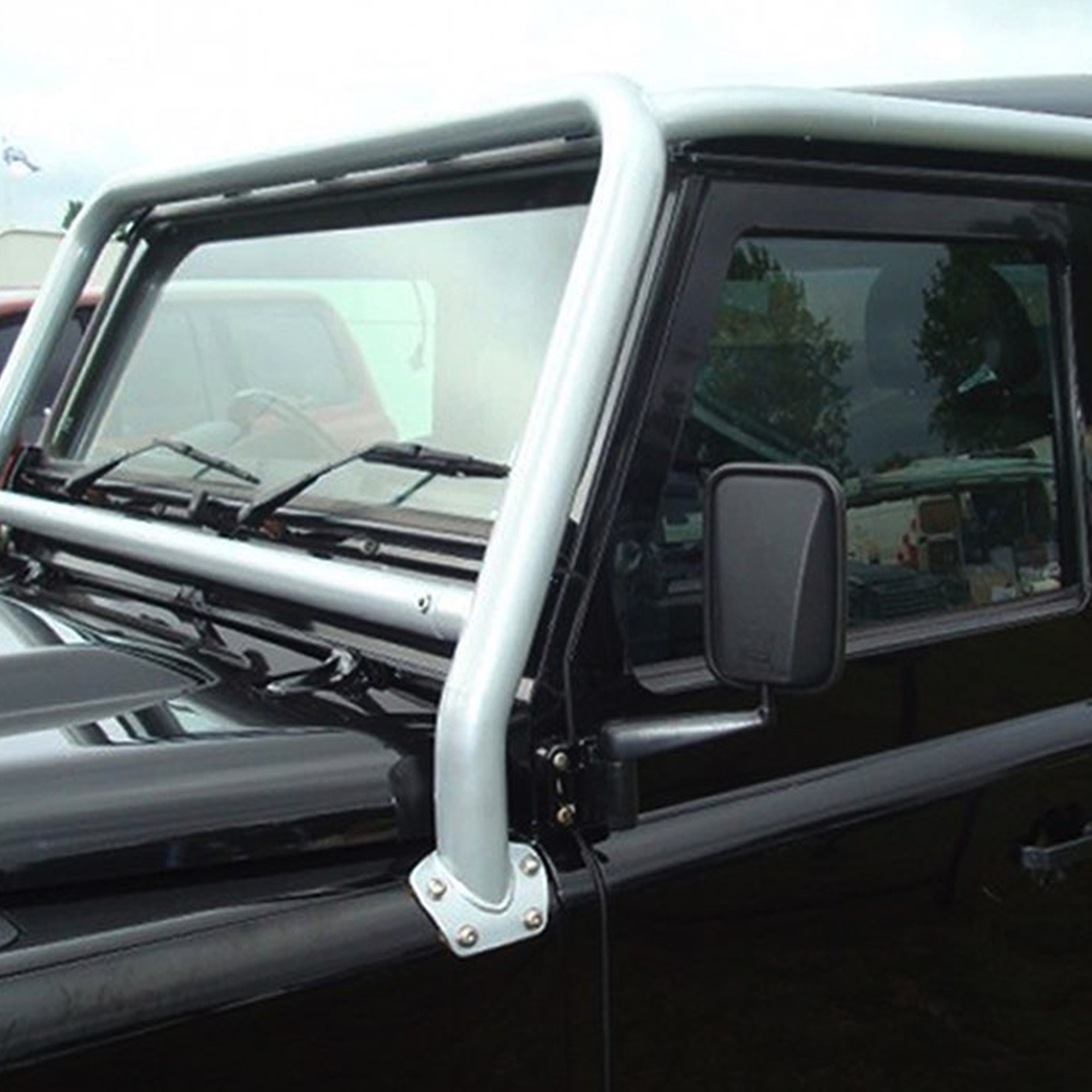Safety Devices DEF90/110/130 Front External Style Bar Silver