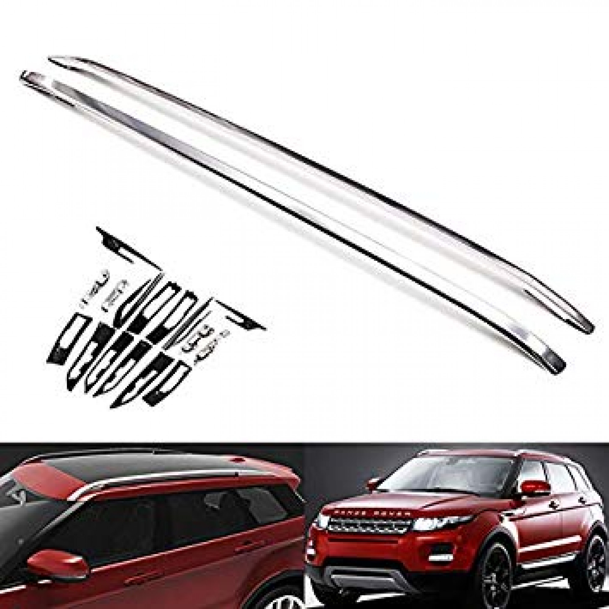 VPLVR0088 - Genuine Roof Rail Finishers Silver Complete