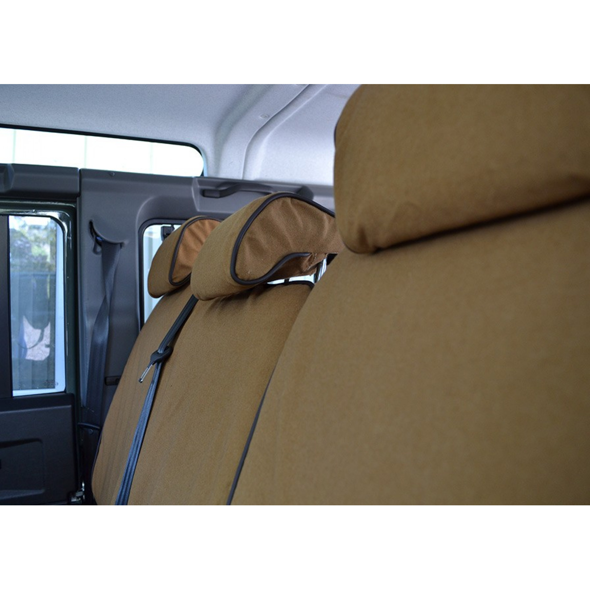 60/40 Split Seat Cover Sand Canvas