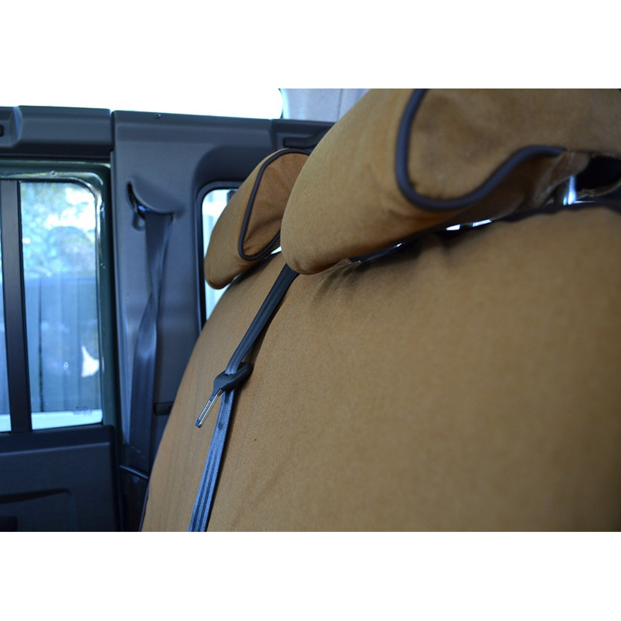 60/40 Split Seat Cover Sand Canvas