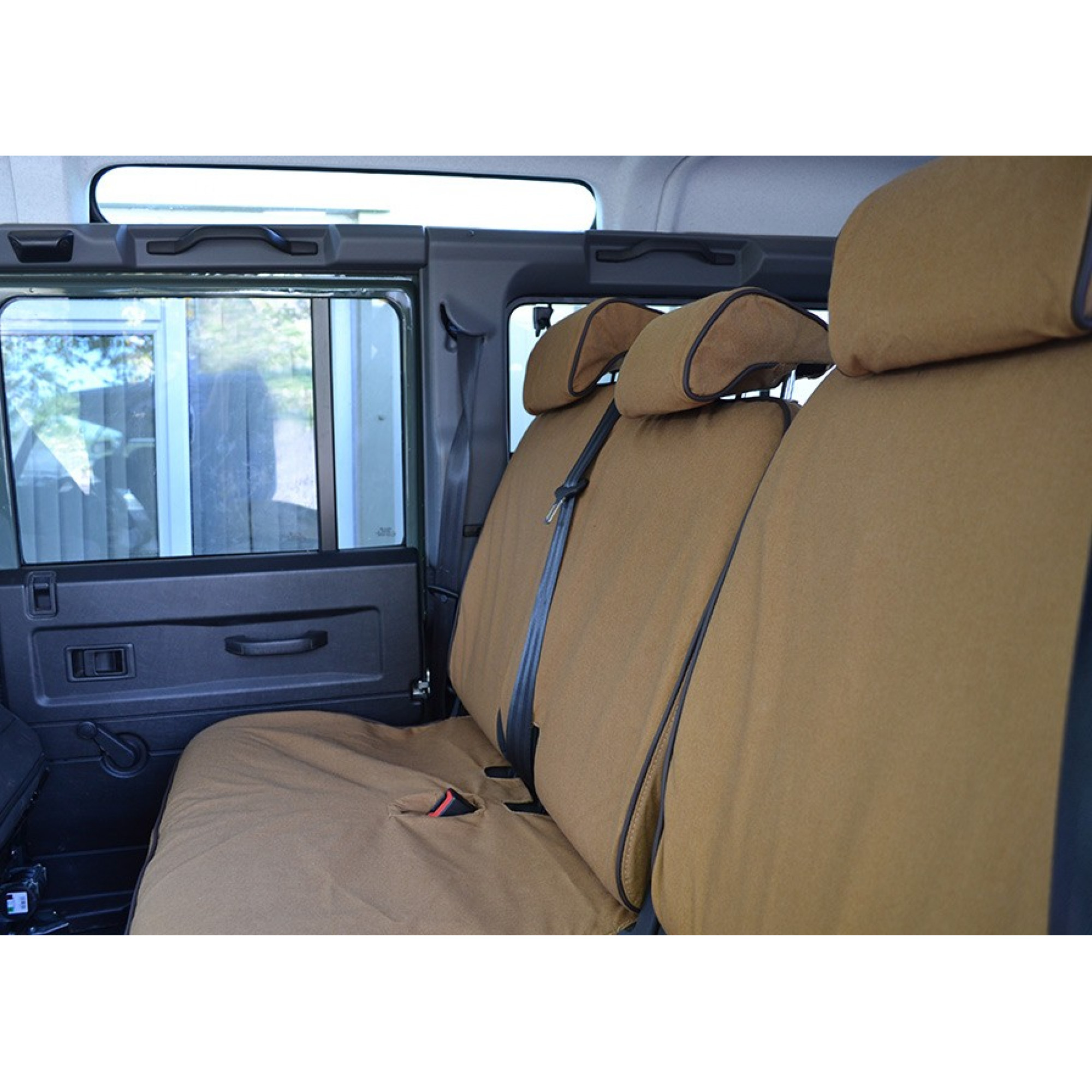 60/40 Split Seat Cover Sand Canvas