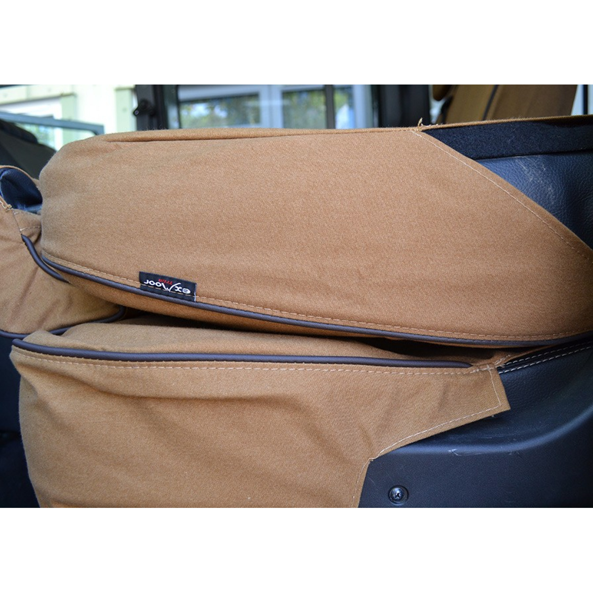60/40 Split Seat Cover Sand Canvas