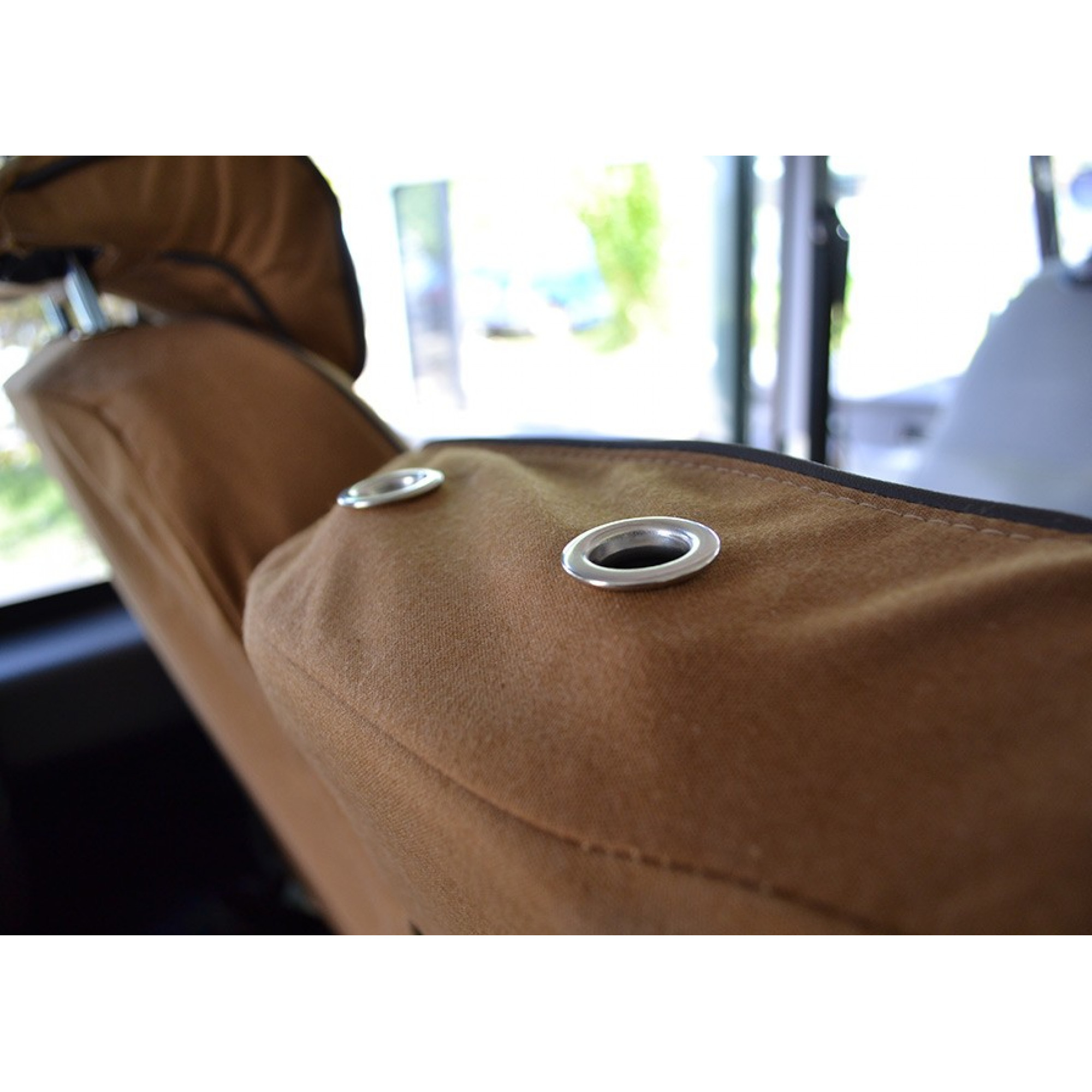 60/40 Split Seat Cover Sand Canvas