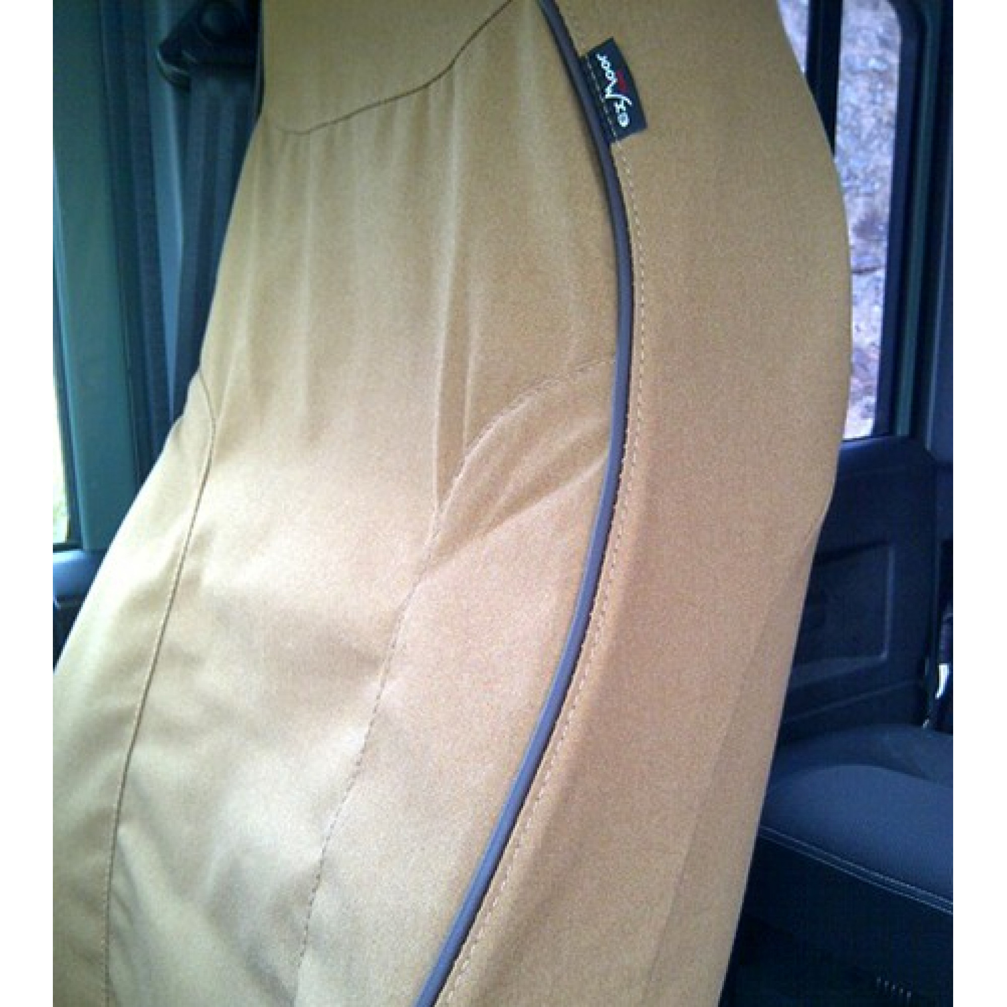 90 110 Front Pair Puma Premium Seat Covers Sand Canvas
