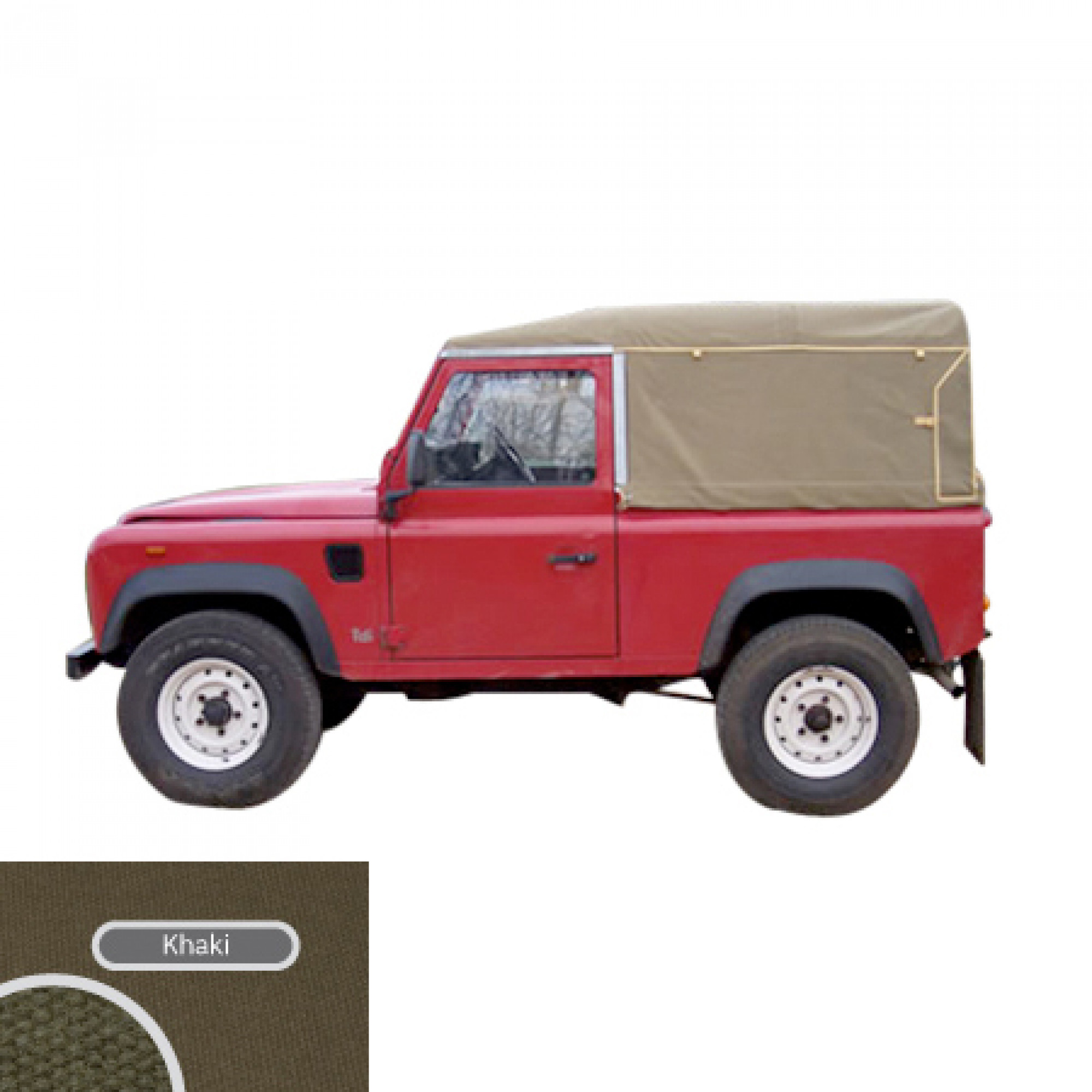 EXT202-2KHC - 90 Full TD5/TD4 Khaki Canvas