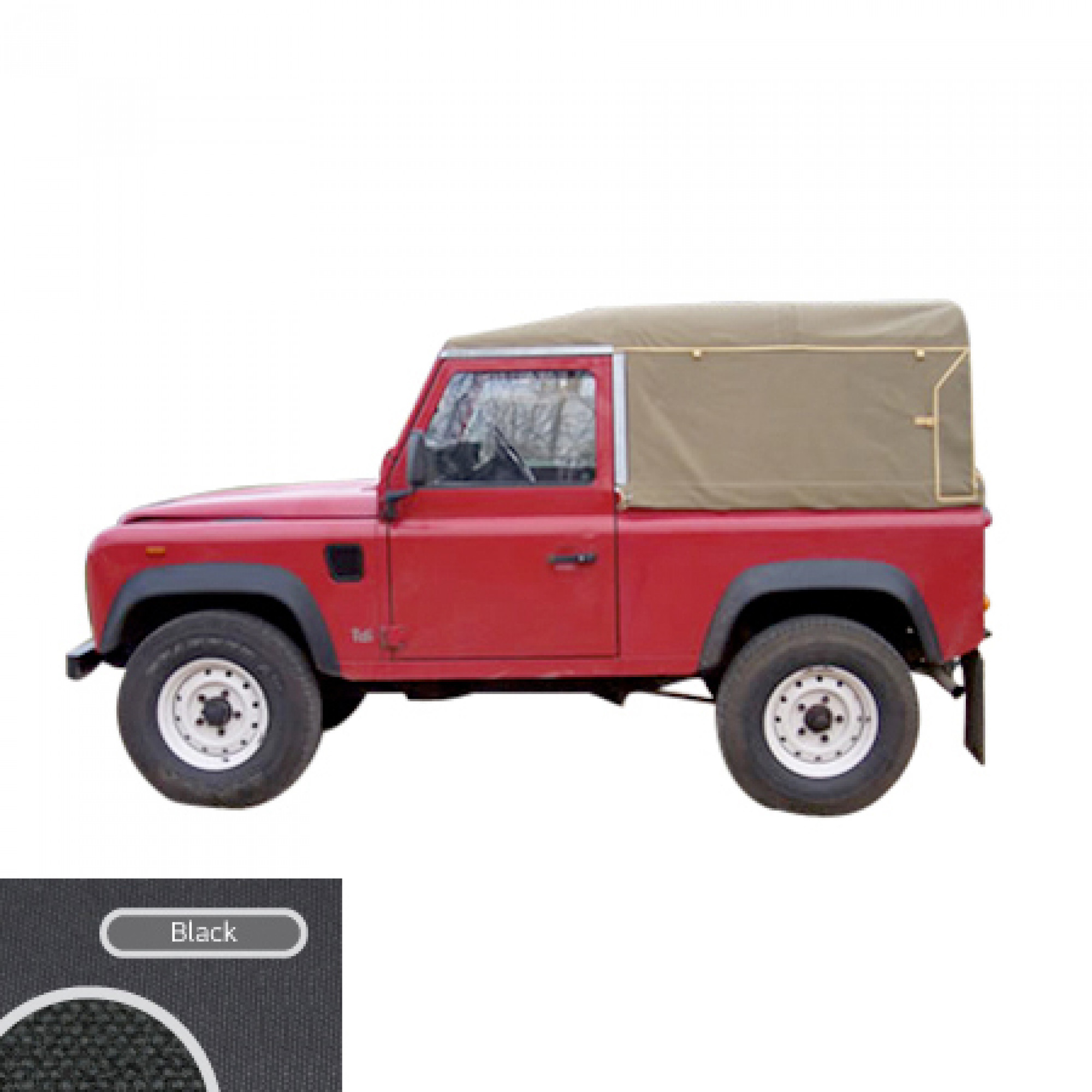 EXT202-15BKC - 90 Full TD5/TD4 Black Canvas Wsw