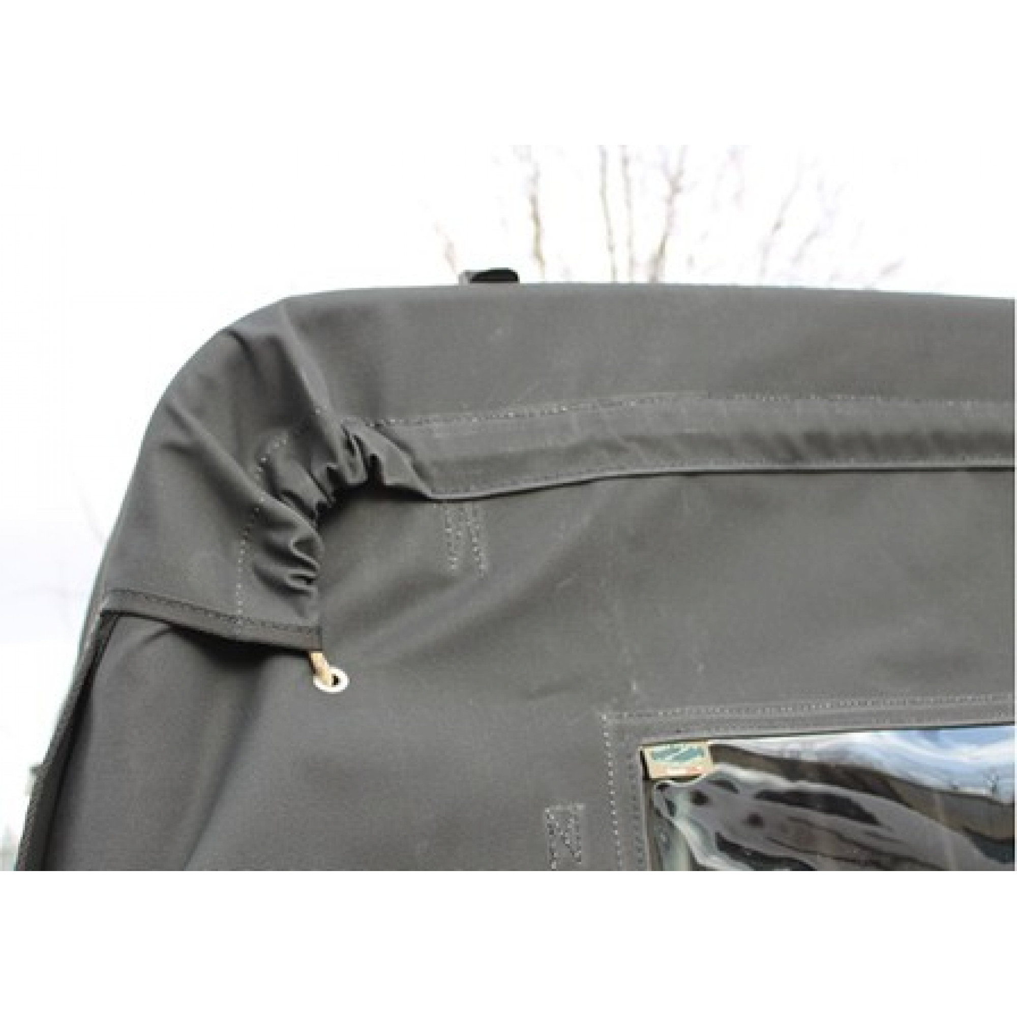 90 in 3/4 Hood - Body Fit Black Canvas