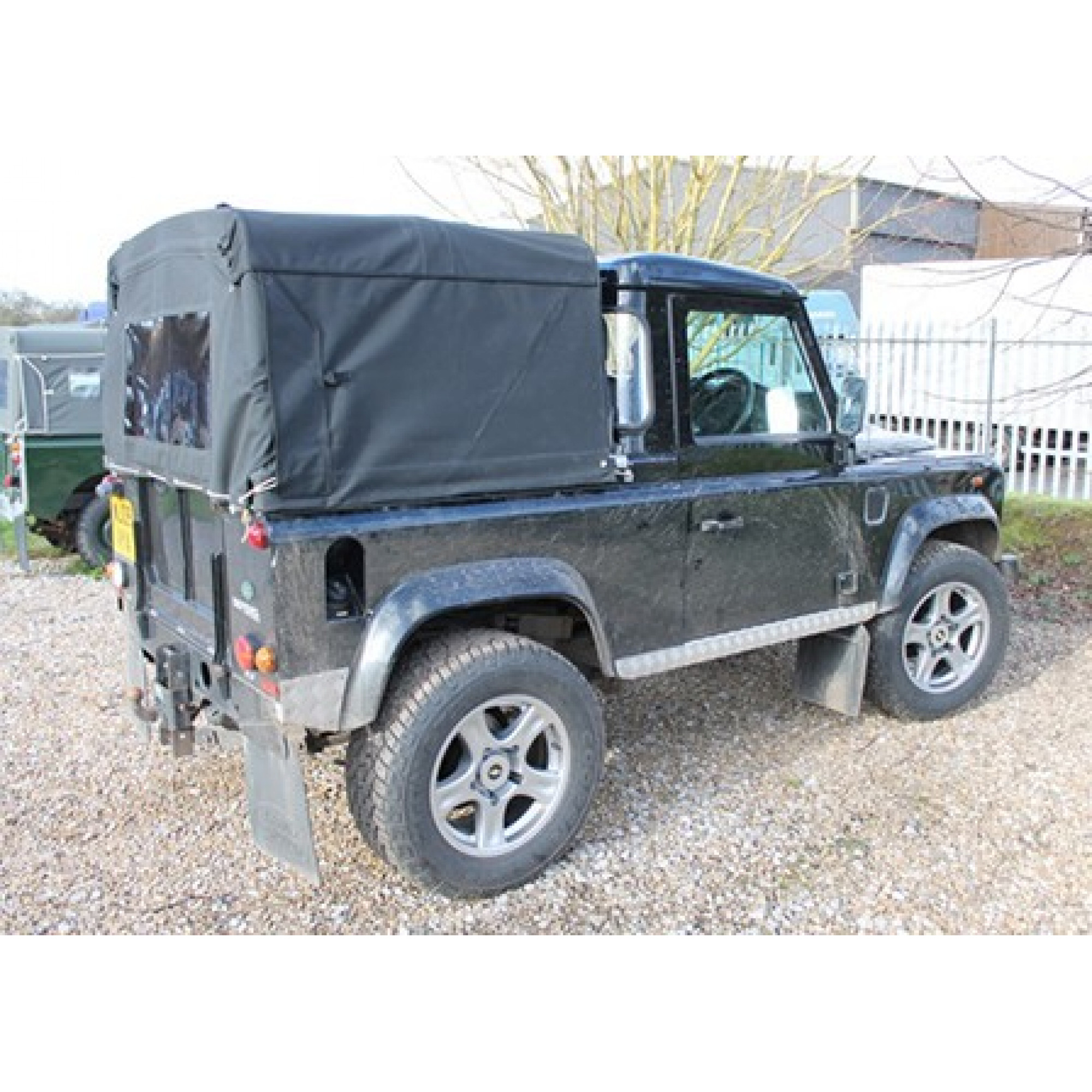 90 in 3/4 Hood - Body Fit Black Canvas