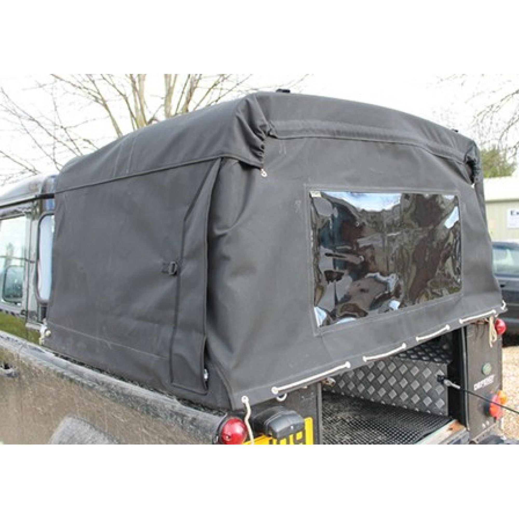 90 in 3/4 Hood - Body Fit Black Canvas