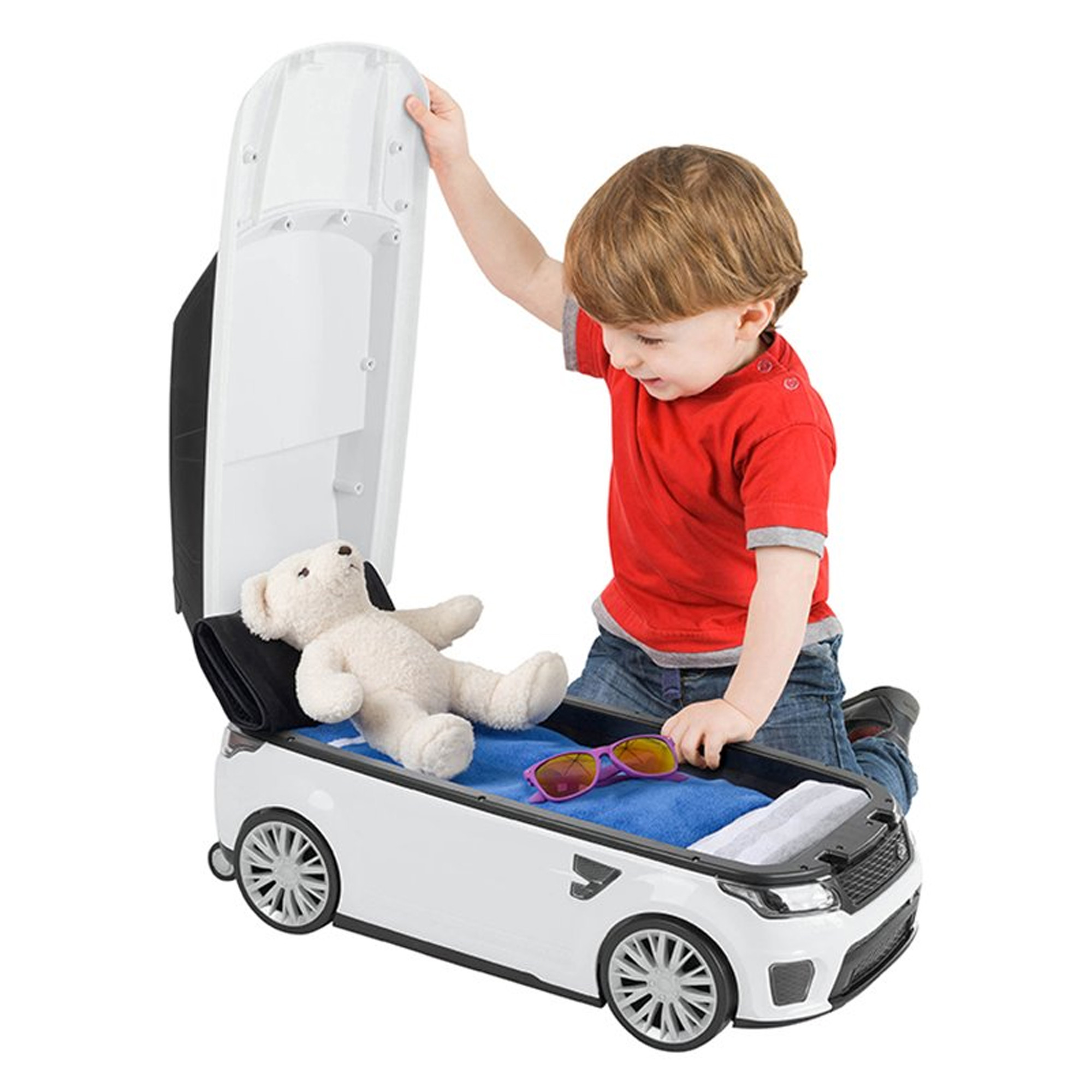 Ride on Suitcase White Britpart