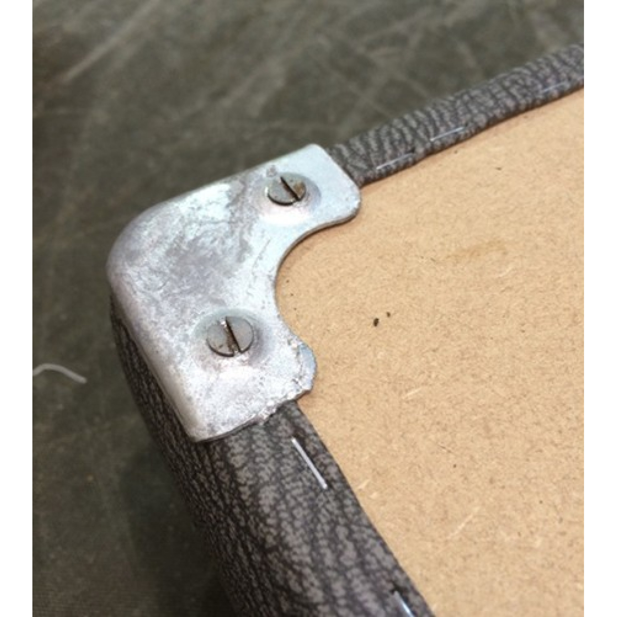 Galvanised Corner Seatbase Cap for Series 2 Elephant Hide Sold Individualy