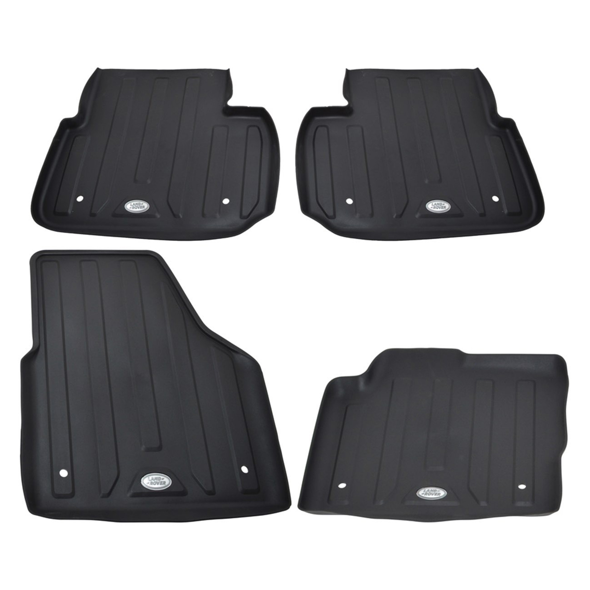VPLCS0281 - 1ST and 2ND Row Black Rubber Mats LHD