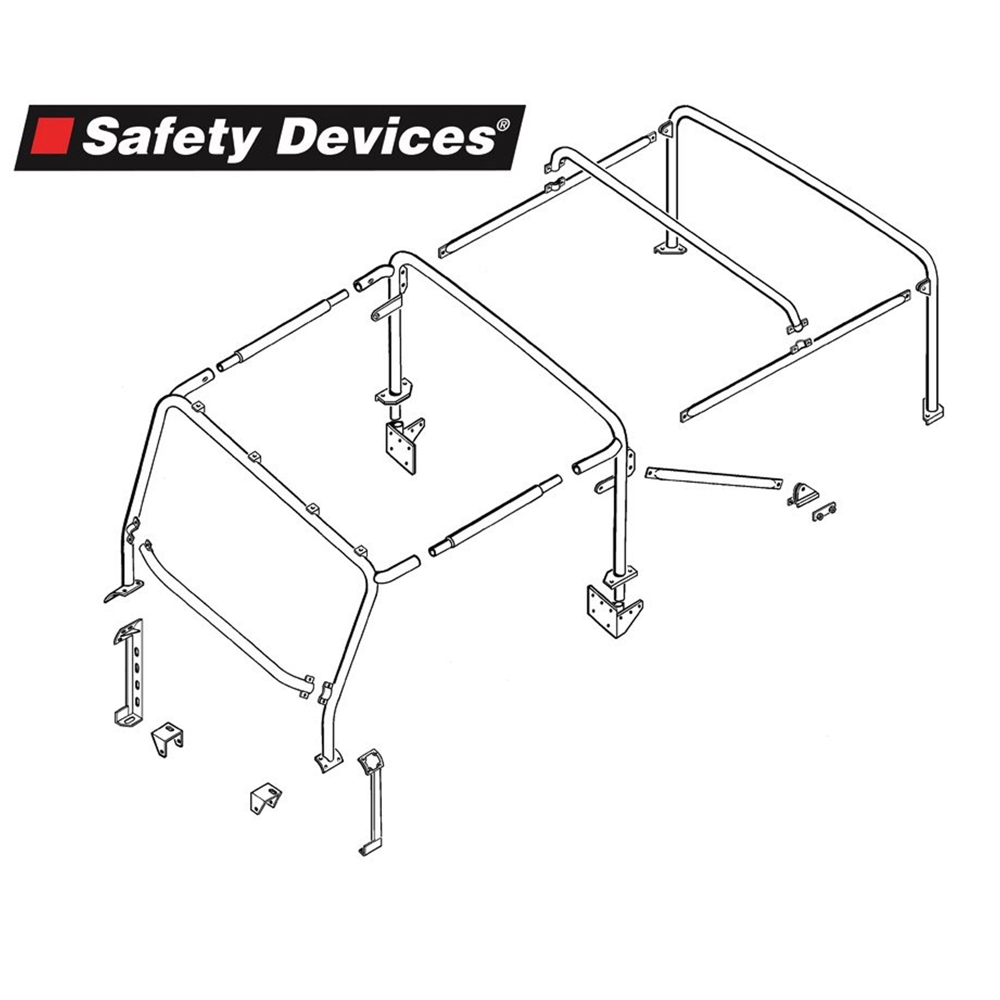 Safety Devices 90 8 Point Internal/External Bolt in Cage