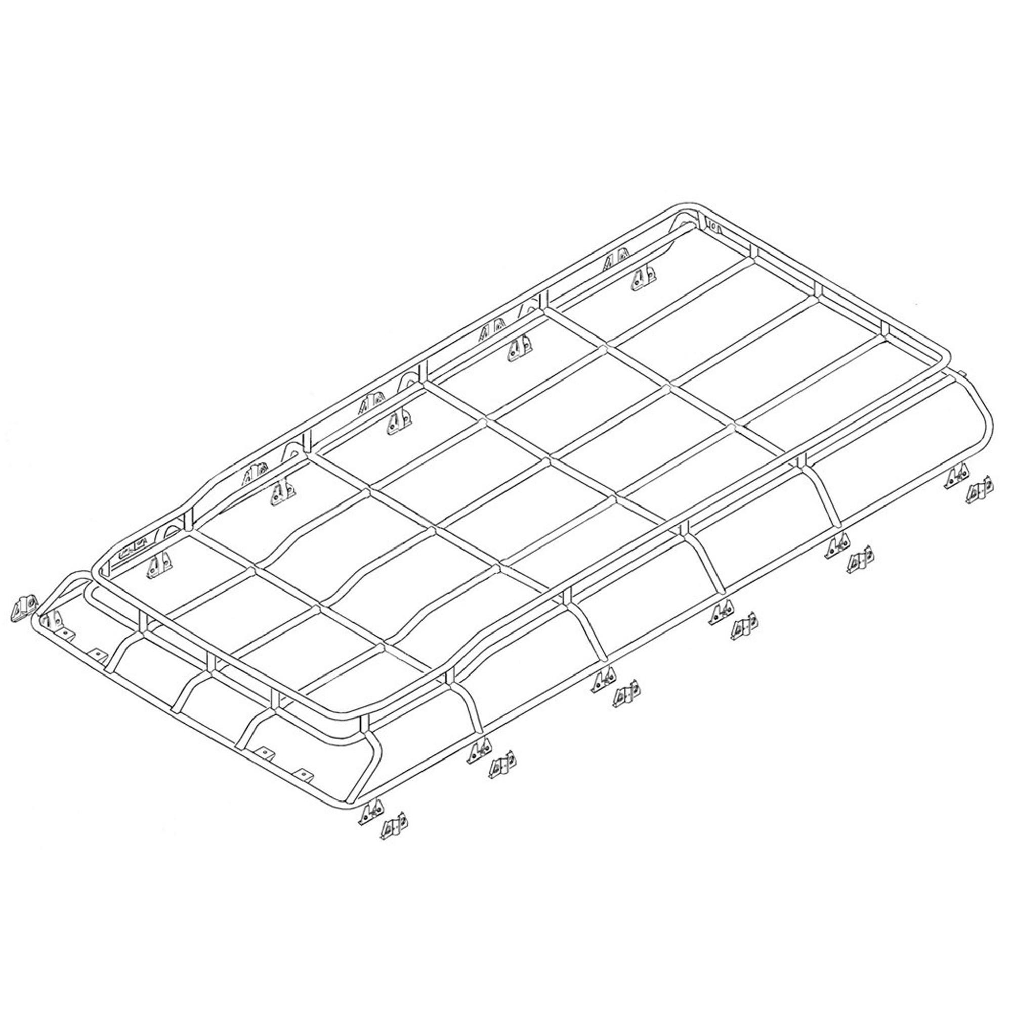 DA4720 Safety Devices Defender 110 G4 Roof Rack 2.6M x 1.2M 40KGS