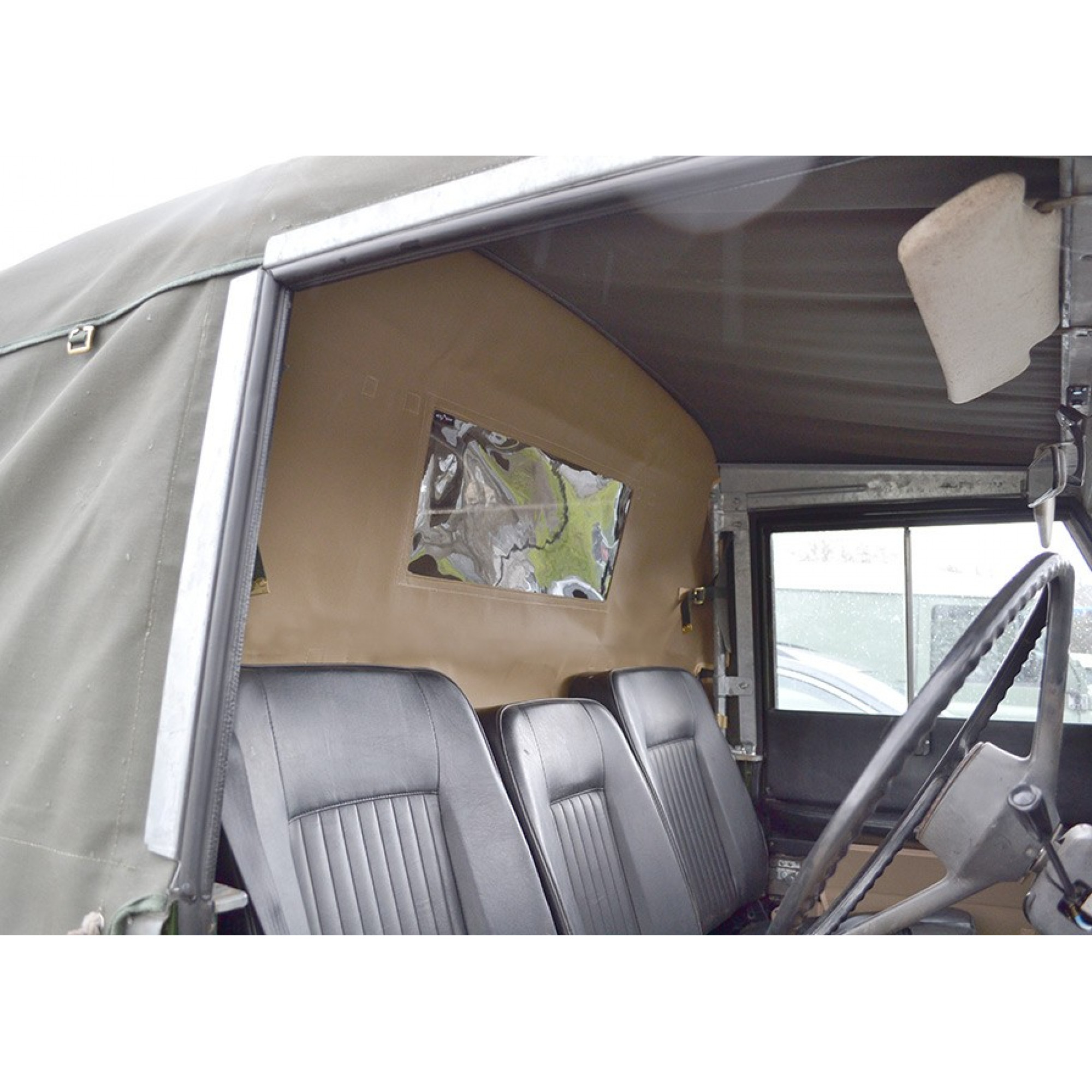 Fume Curtain 88/109 90/110 in Sand Flexible Rear Window