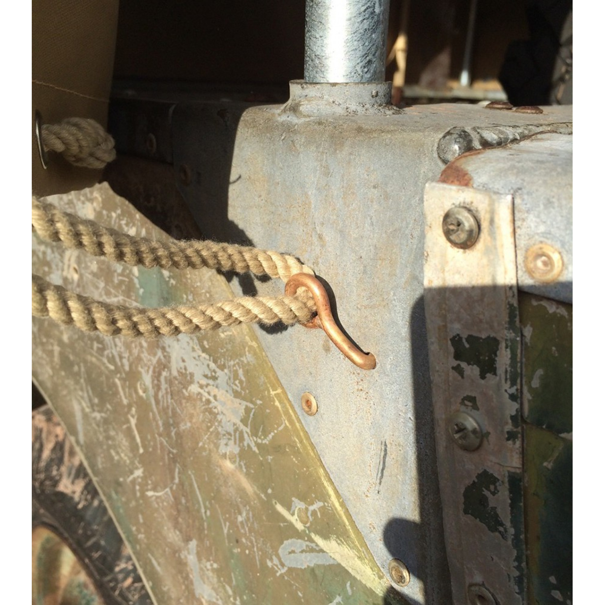 Brass Rope Hook for Side Rope 80 Inch .