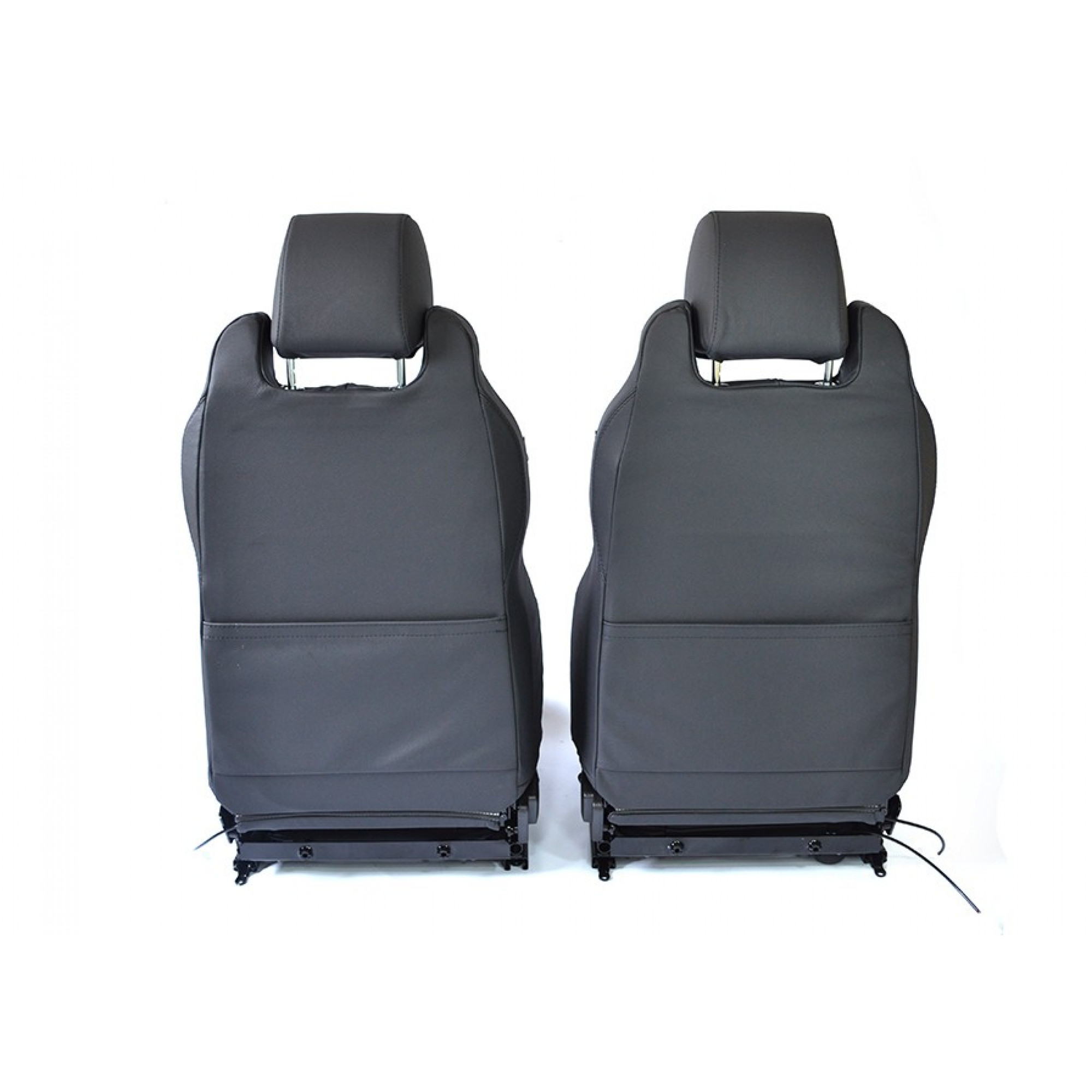 Elite Seat Pair in Black Leather Inc Fixings
