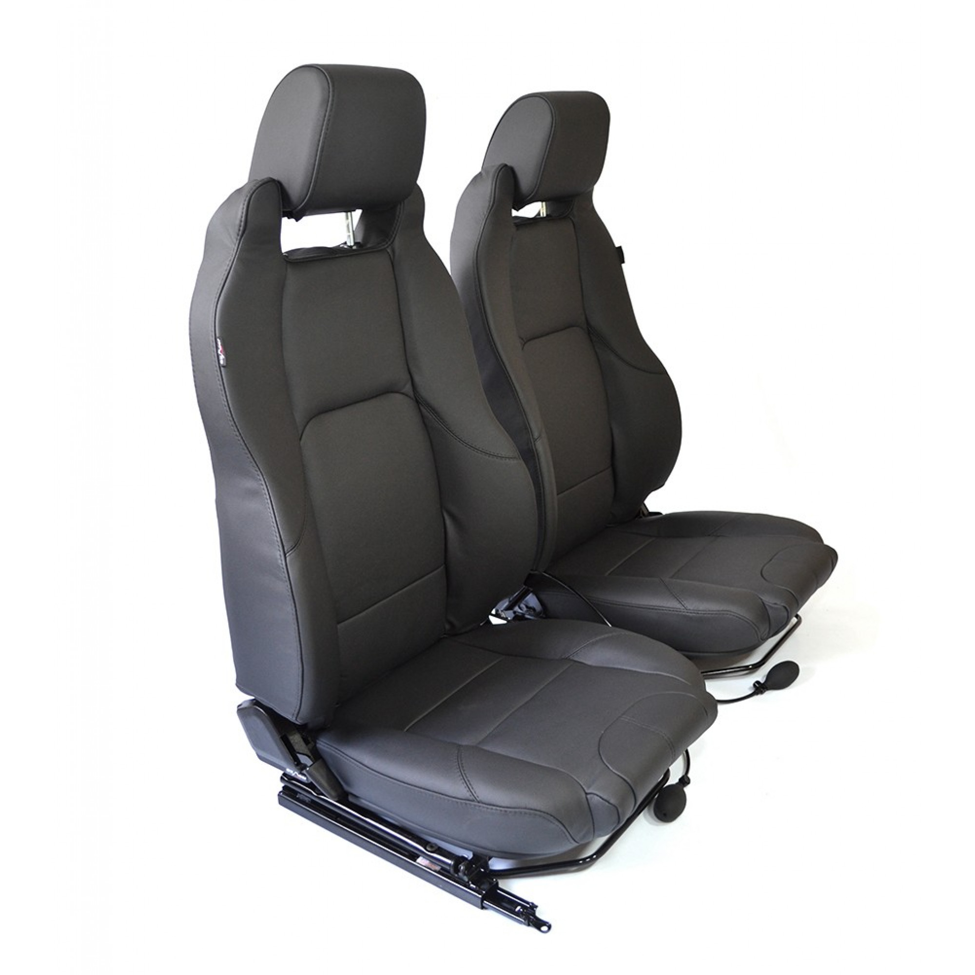 Elite Seat Pair in Black Leather Inc Fixings