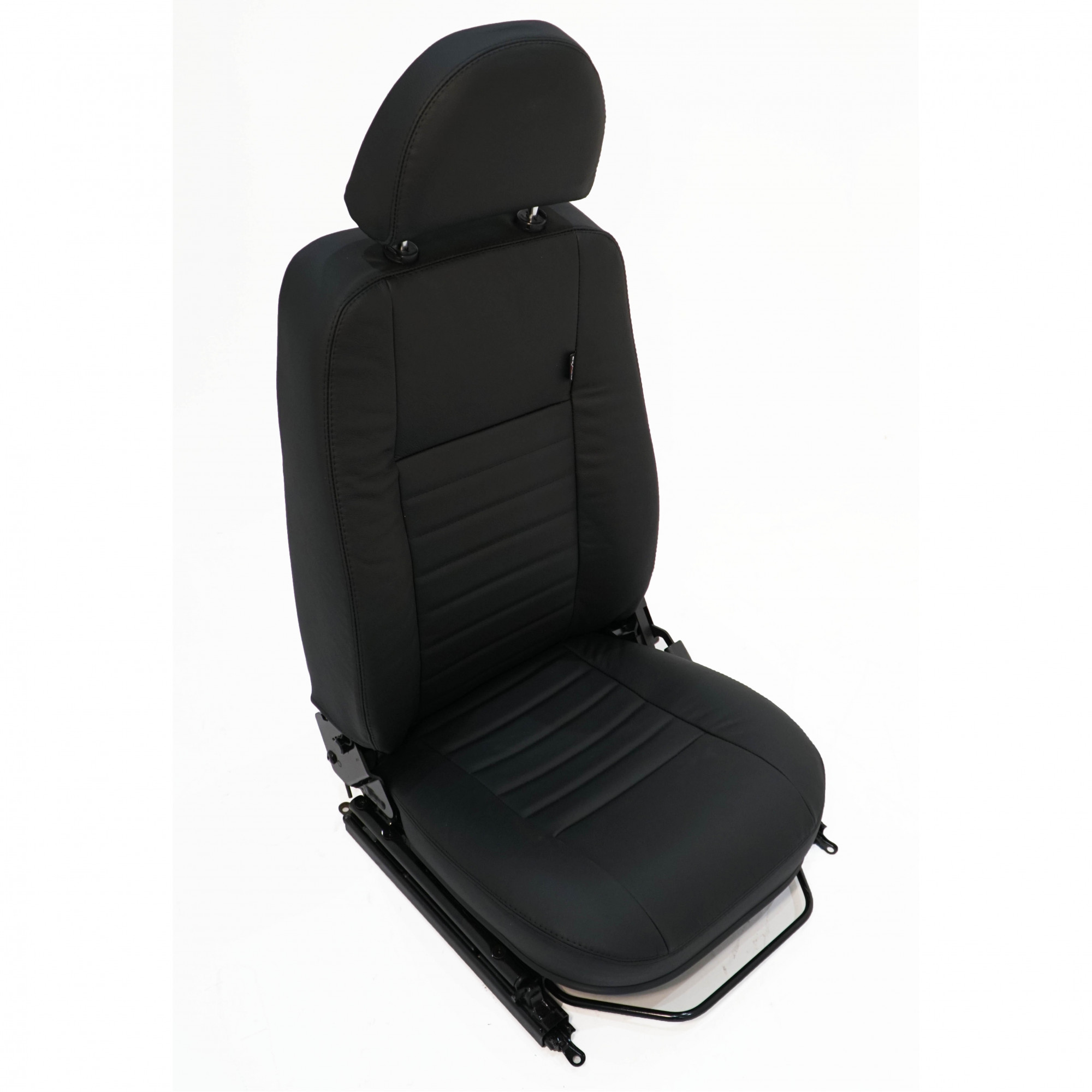 Puma Seat - Pair - Black Leather/Black Stitch - Heated