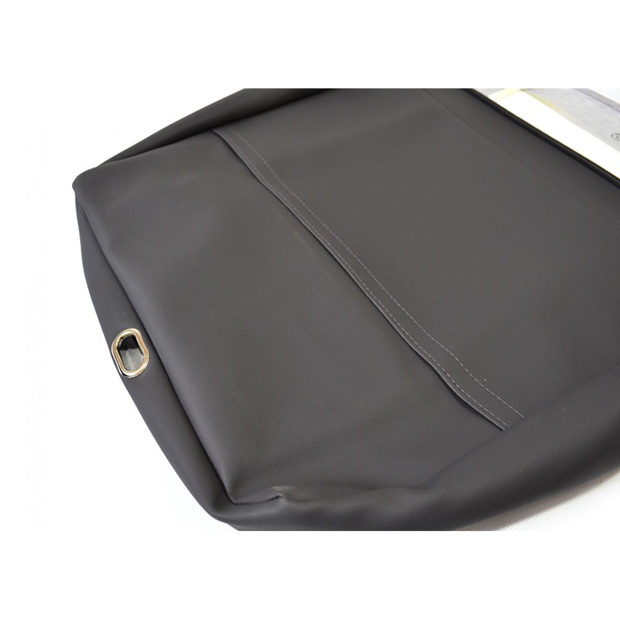 Front Outer Seat Back Cover Grey Vinyl 90/110 <2007 Envelope Type Only