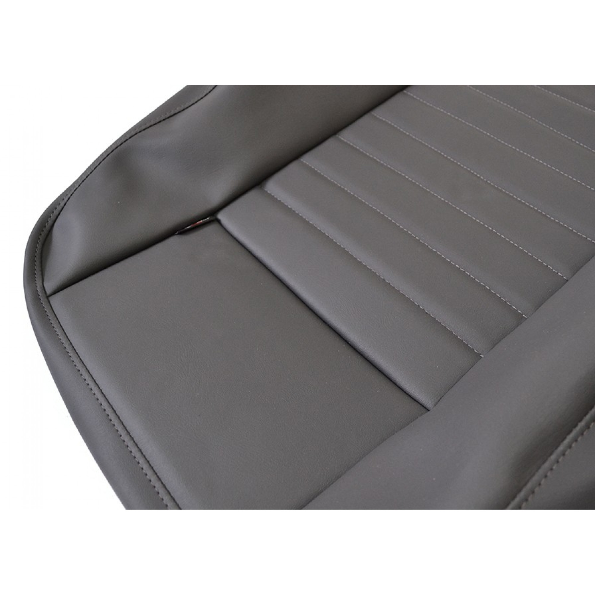 Front Outer Seat Back Cover Grey Vinyl 90/110 <2007 Envelope Type Only