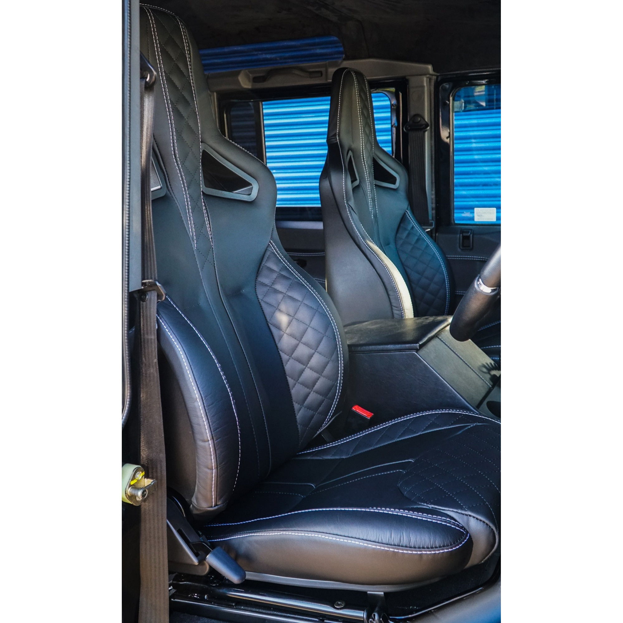 Elite Sports Seat (Heated) Pair Diamond Xs Black Leather - W