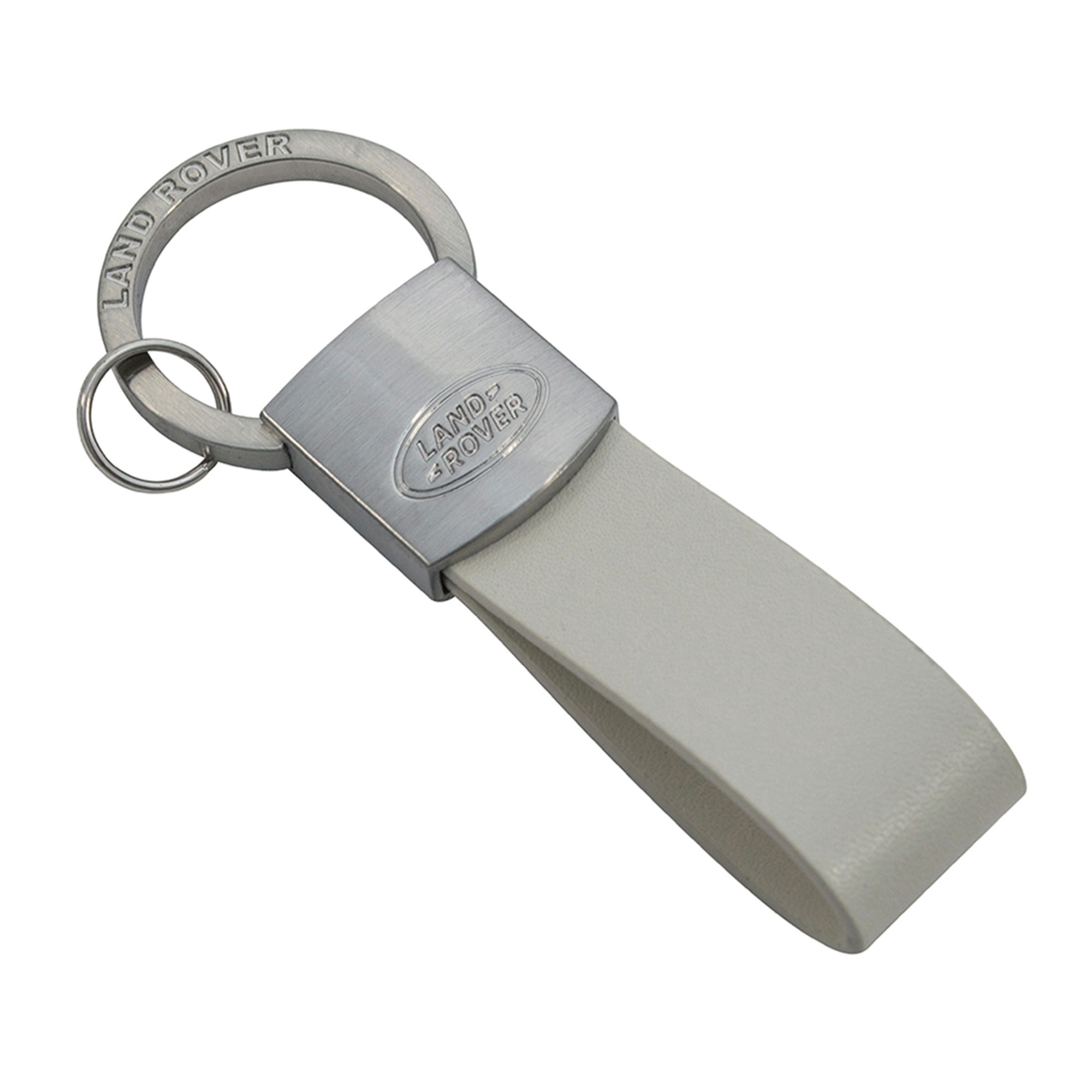 LDKR925IVA - Land Rover Leather Loop Keyring-ivory