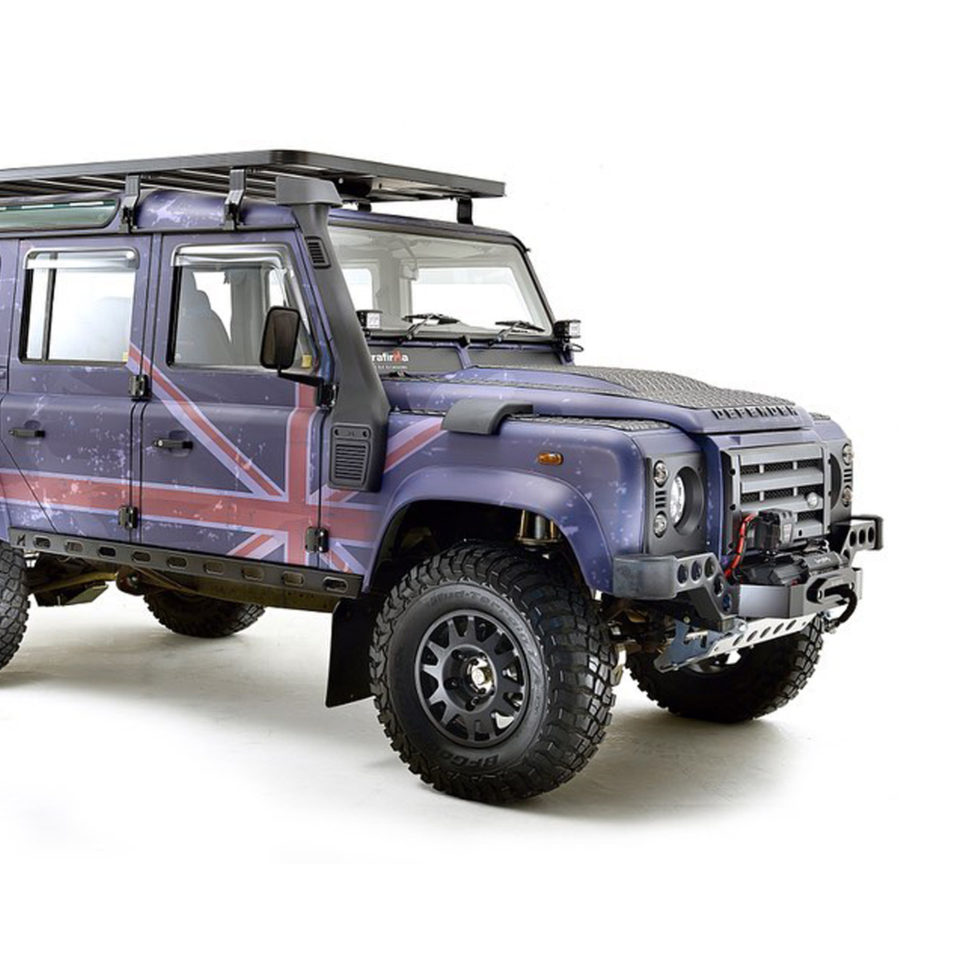 Terrafirma Cranked Skeleton Winch Bumper with A/C