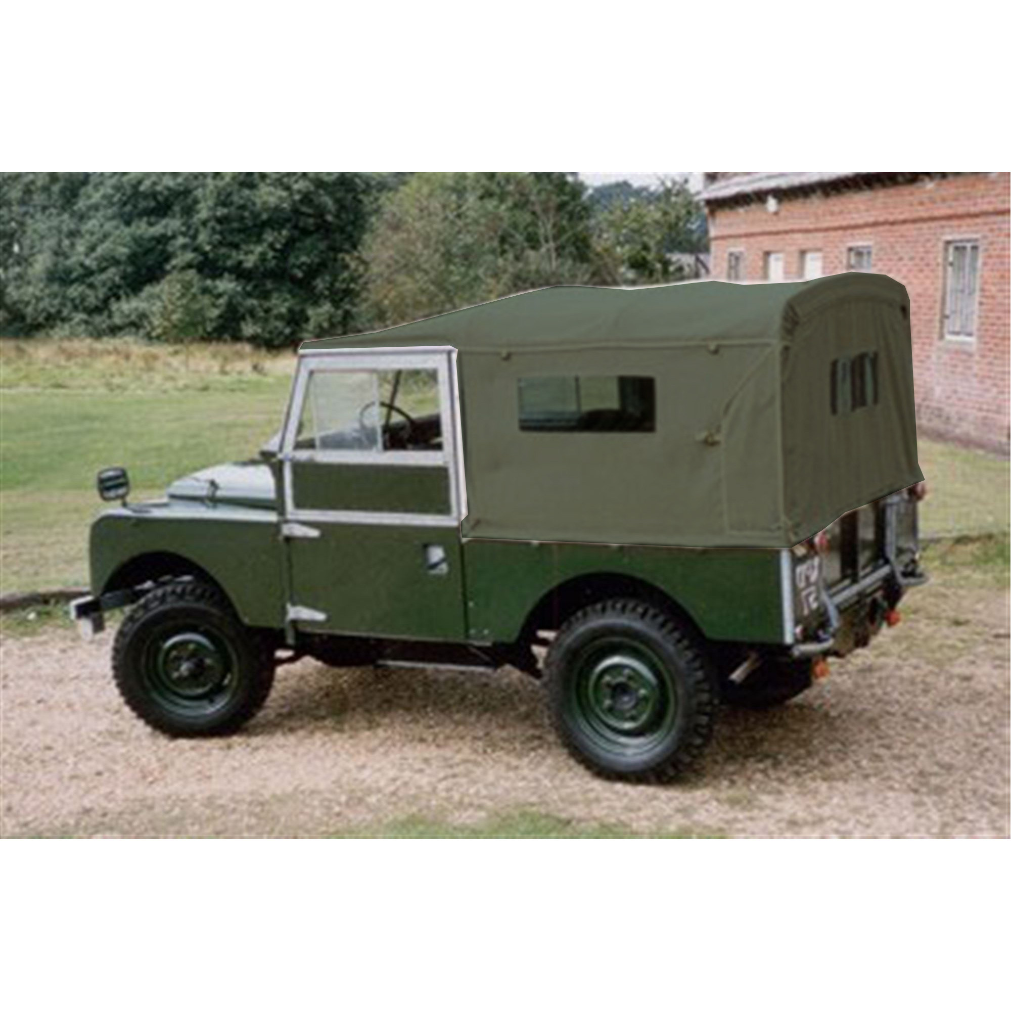 86/88 Hood Khaki Green with Side Windows - 304173